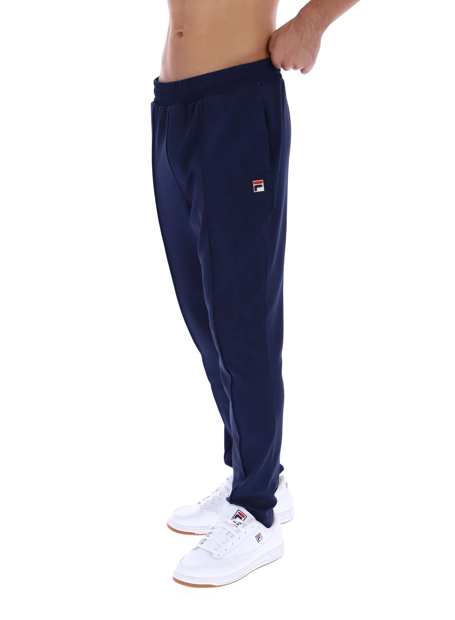 Fila Navy Molveno Pin Tuck Slim Leg Pants - Image 3