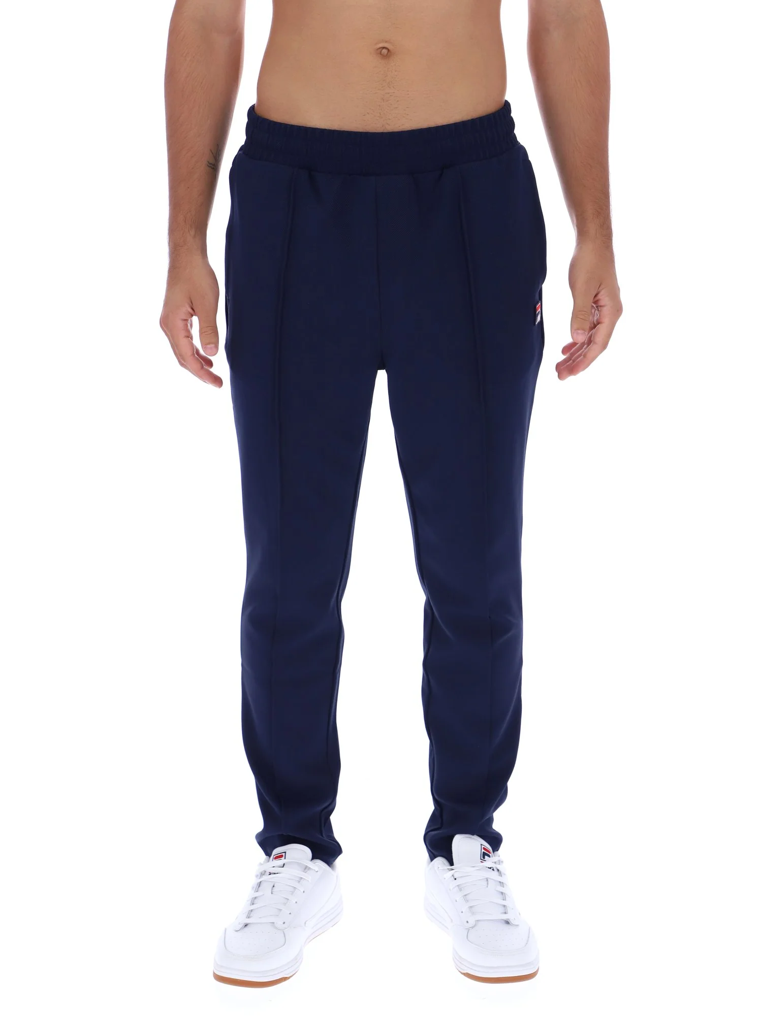 Fila Navy Molveno Pin Tuck Slim Leg Pants - Image 4