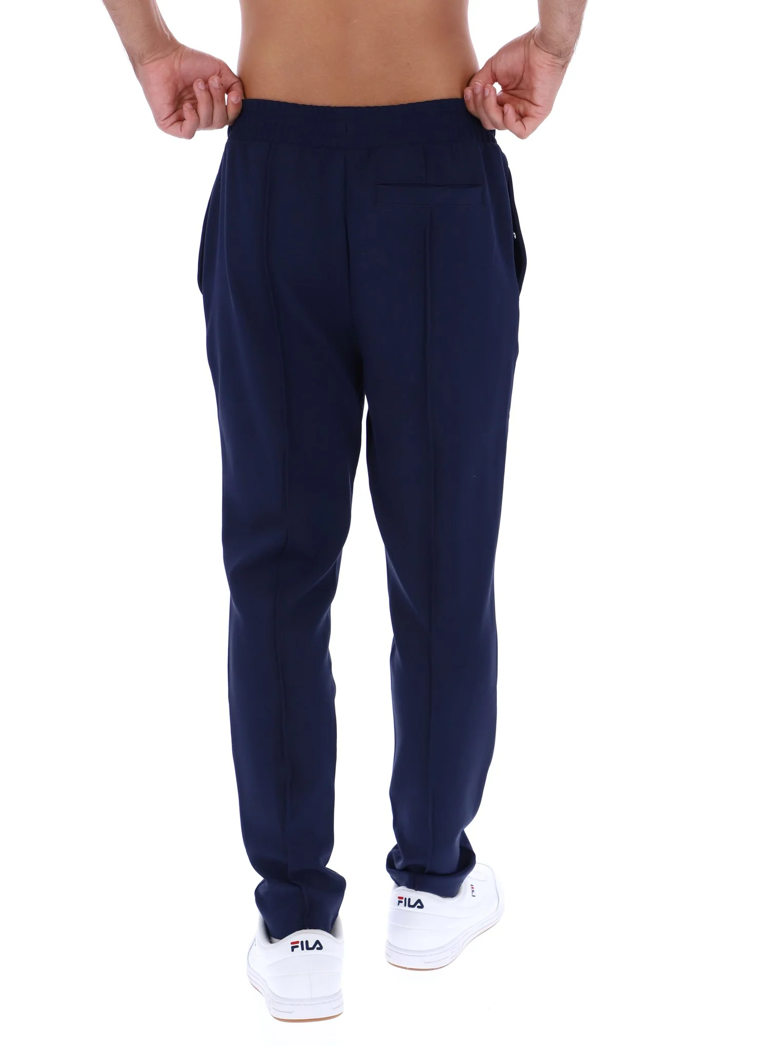 Fila Navy Molveno Pin Tuck Slim Leg Pants - Image 6