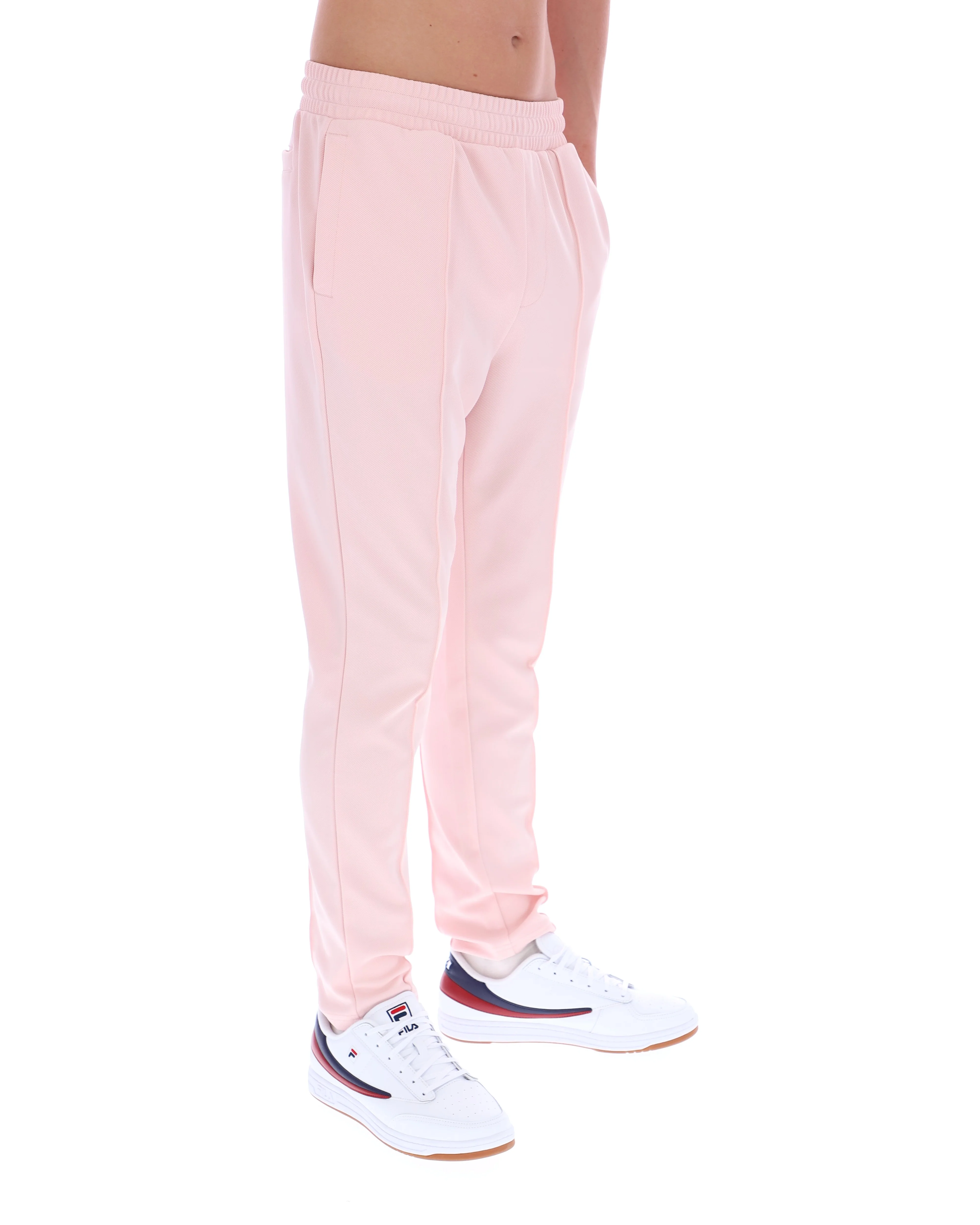 Pale Pink Molveno Pin Tuck Slim Leg Pants - Image 5
