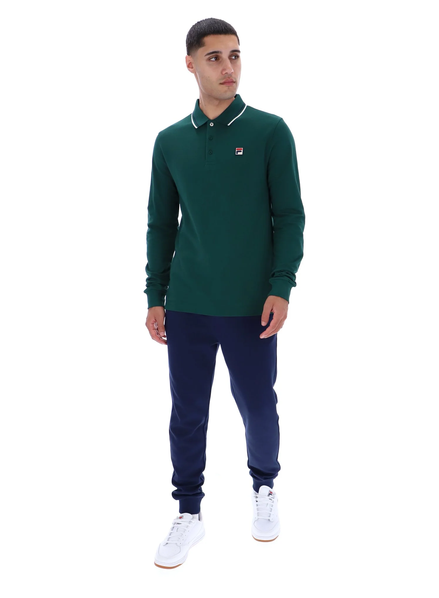 Rain Forest Monte Tipped Collar Long Sleeve Polo - Image 4