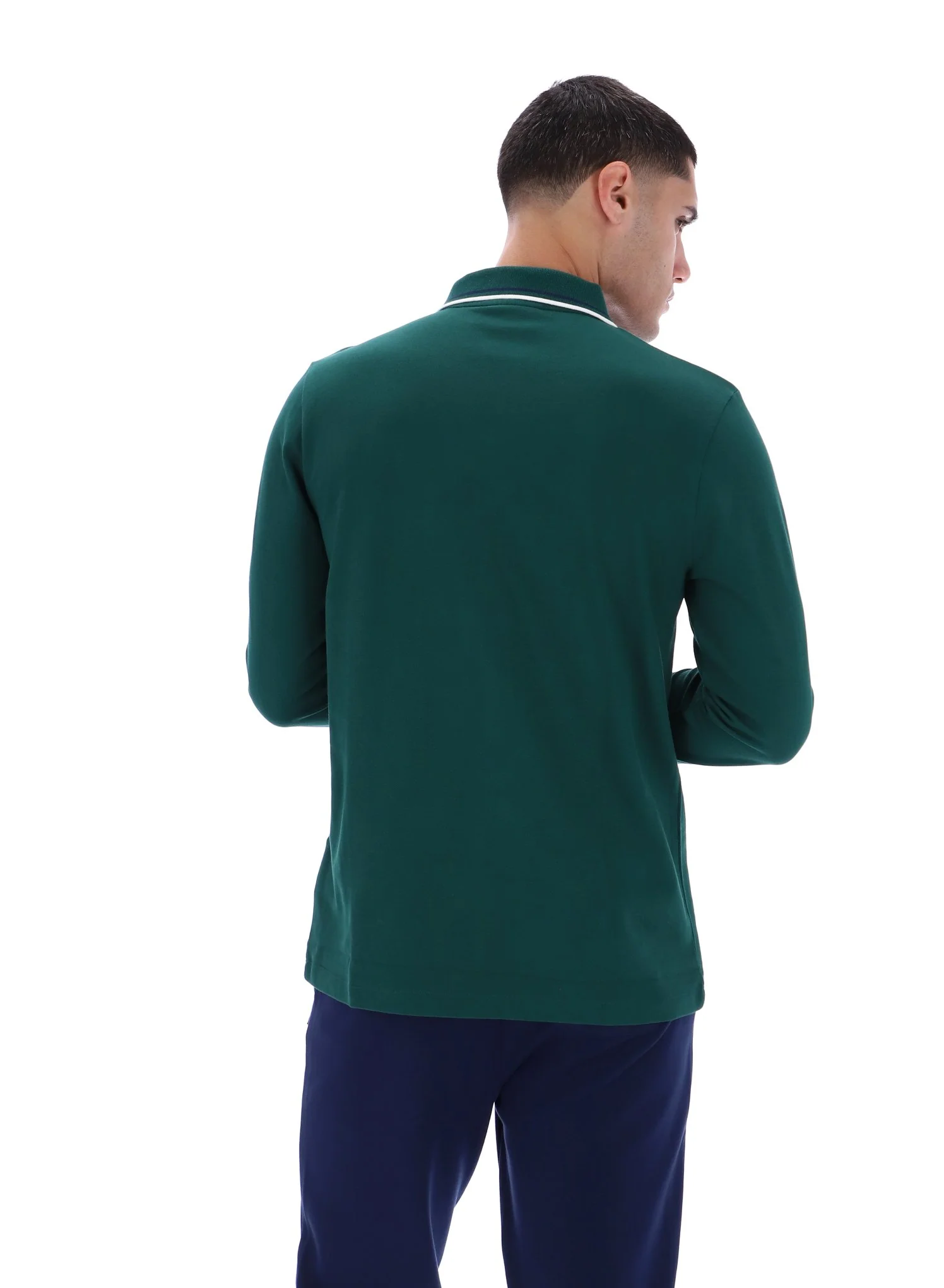 Rain Forest Monte Tipped Collar Long Sleeve Polo - Image 6