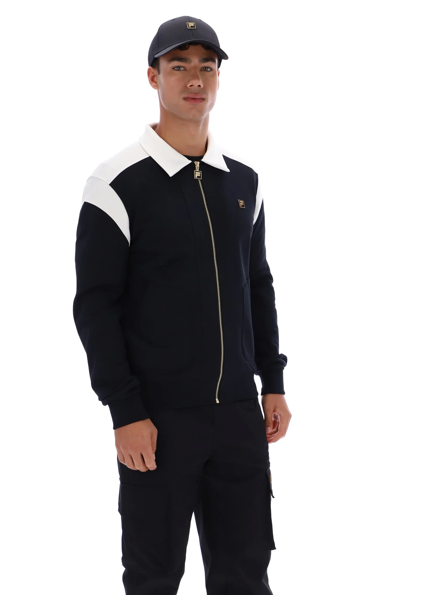Black Morton Full Zip Jacket with Contrast Panels - Image 3