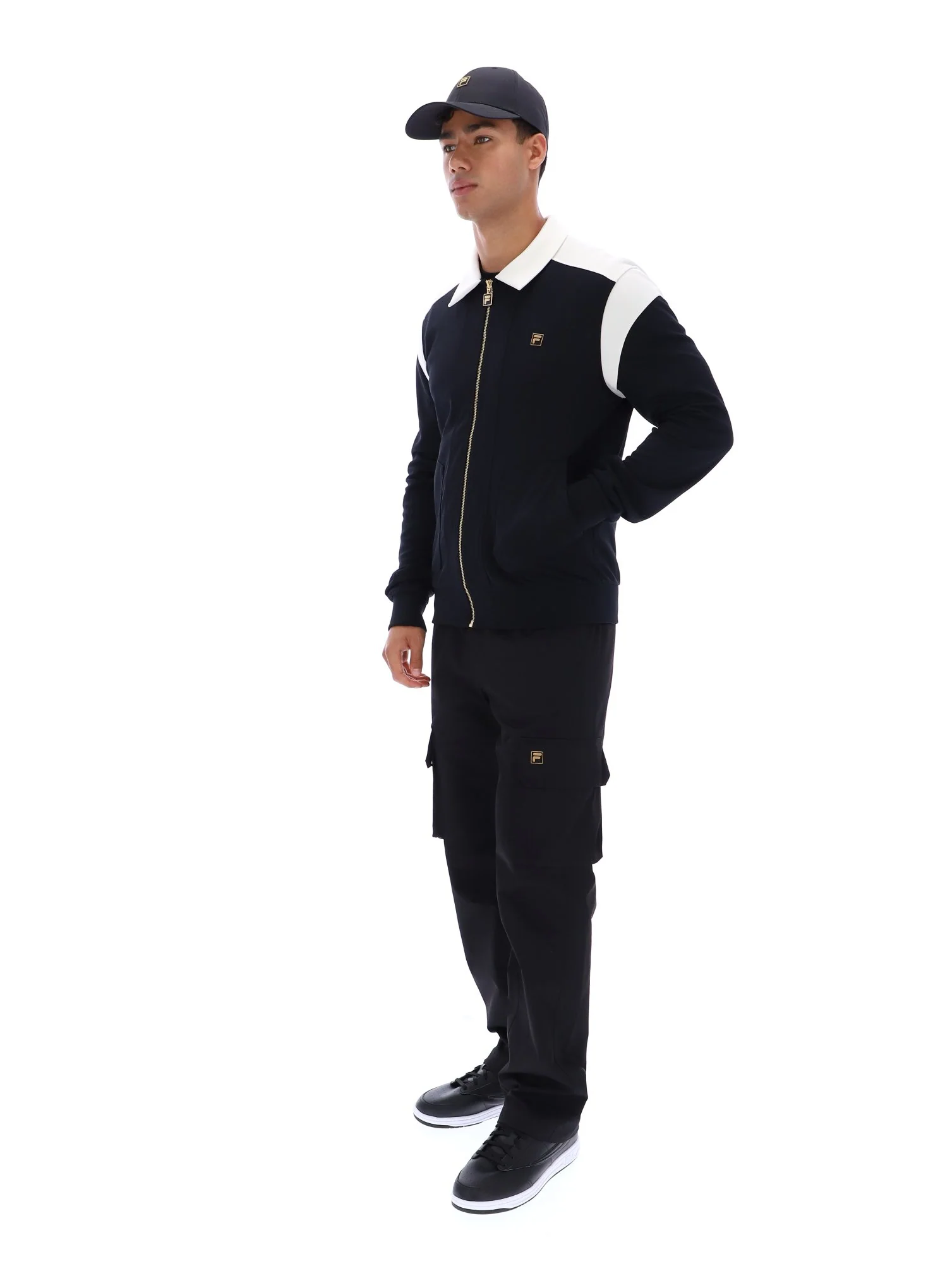 Black Morton Full Zip Jacket with Contrast Panels - Image 5