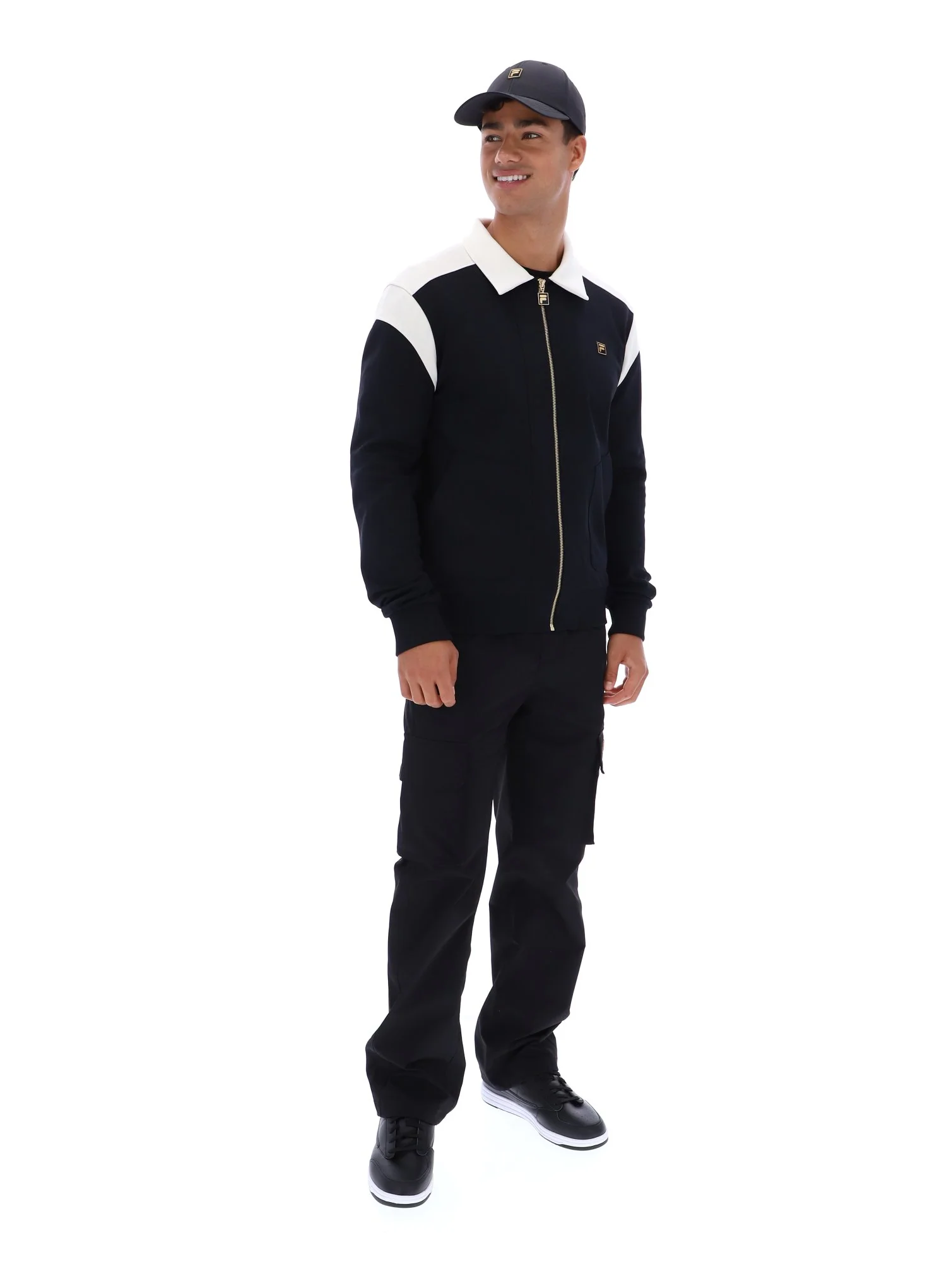 Black Morton Full Zip Jacket with Contrast Panels - Image 6