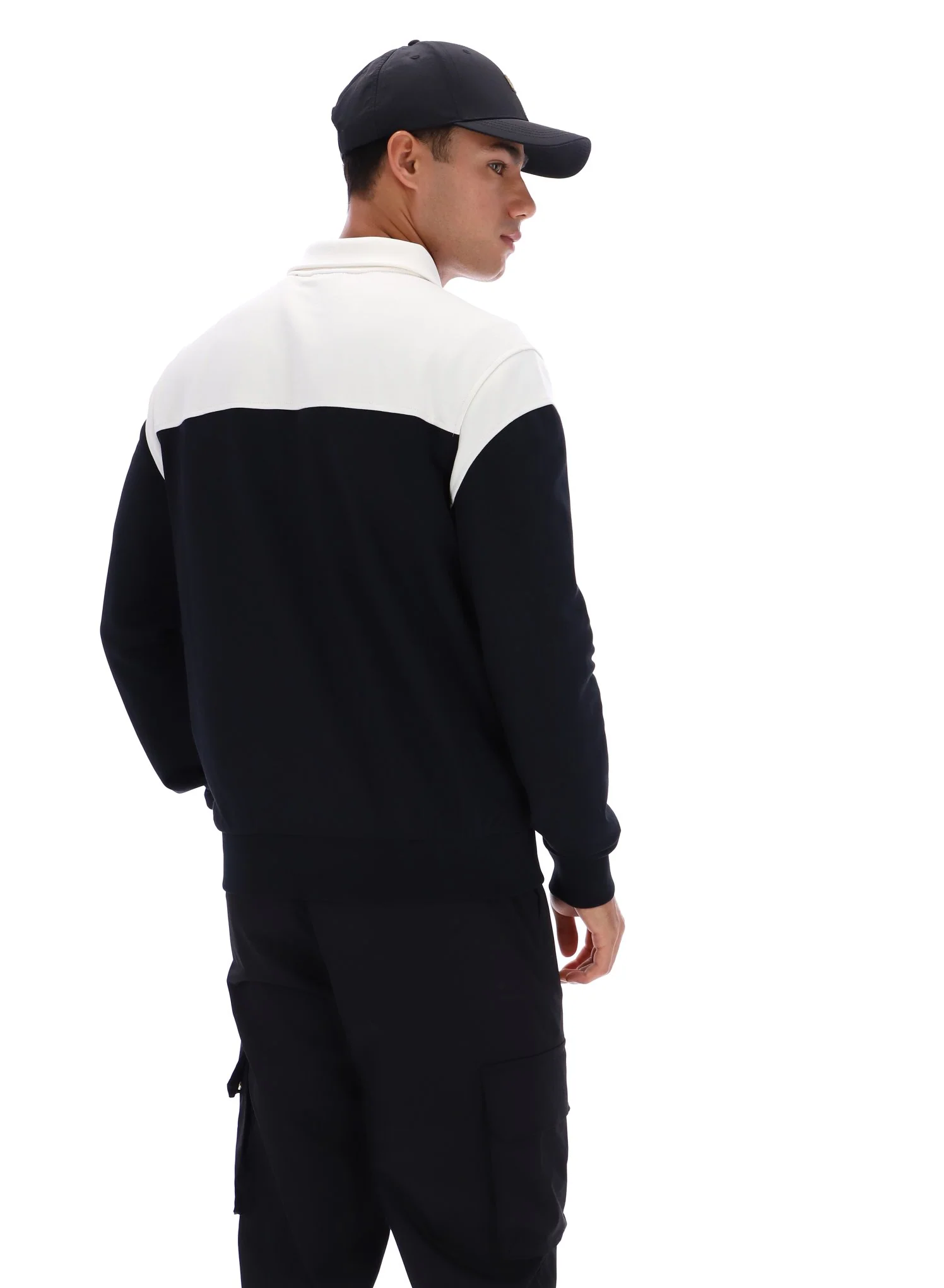 Black Morton Full Zip Jacket with Contrast Panels - Image 7