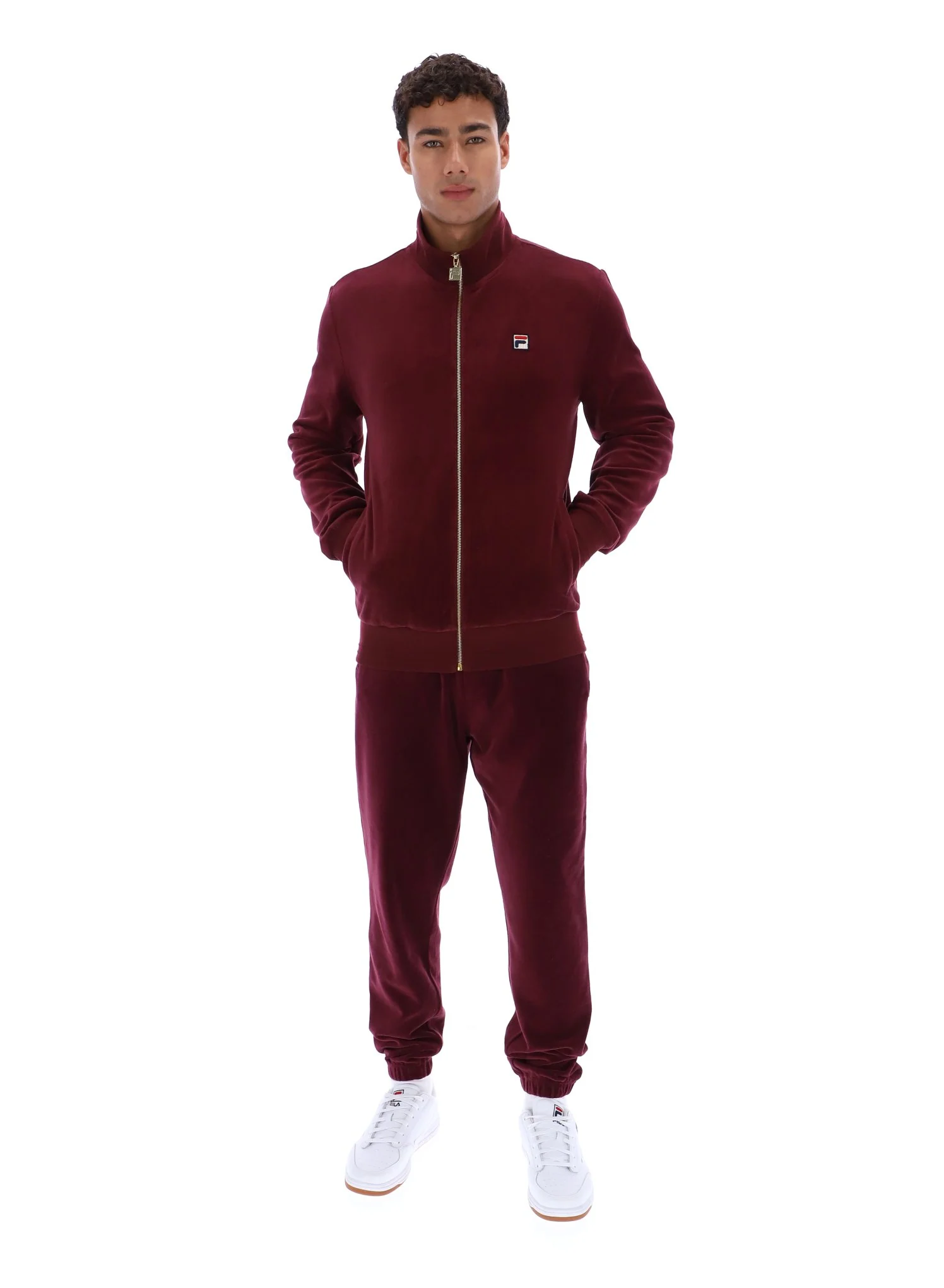 Fig Nero Velour Track Top - Image 3