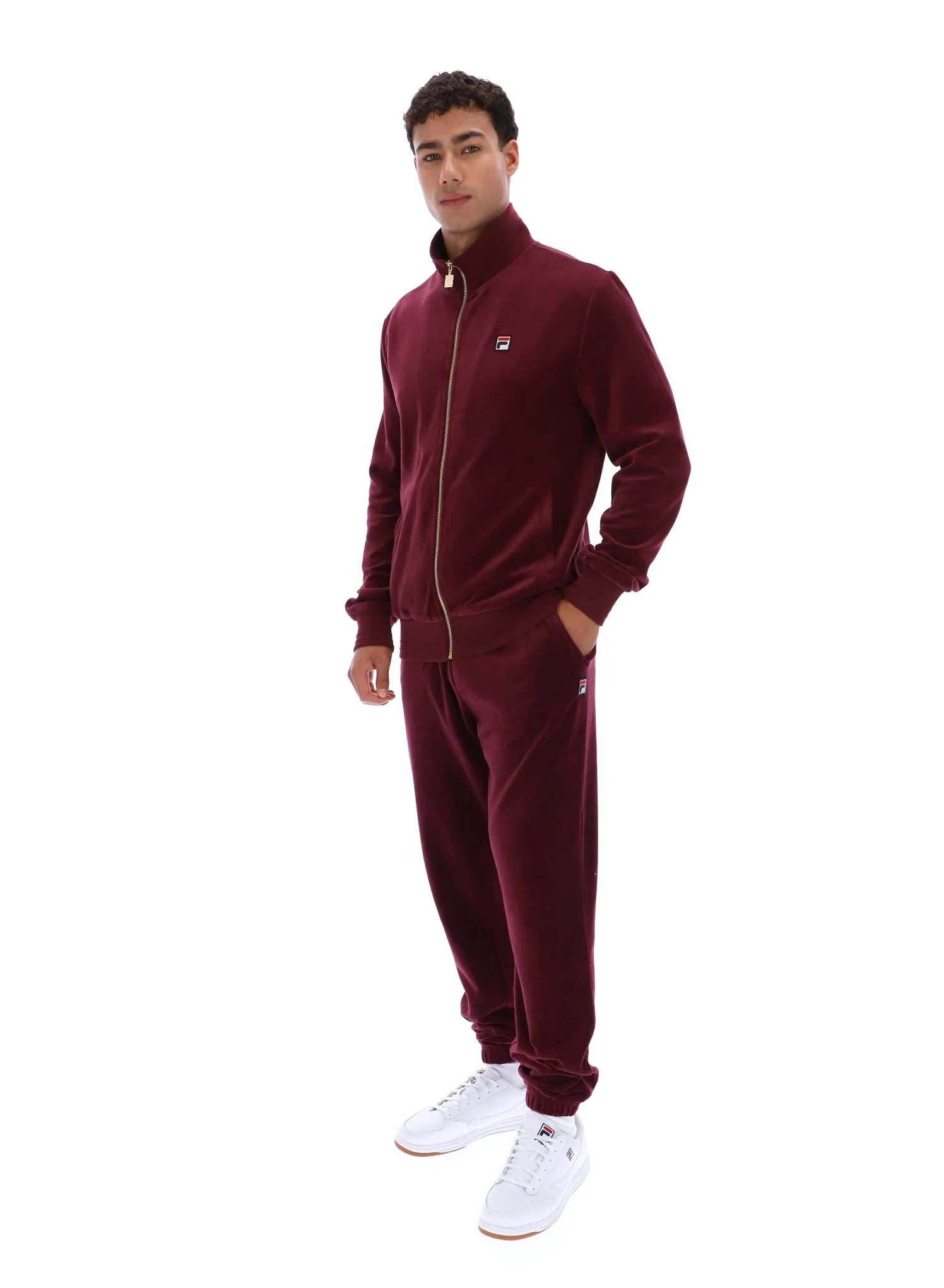 Fig Nero Velour Track Top - Image 4