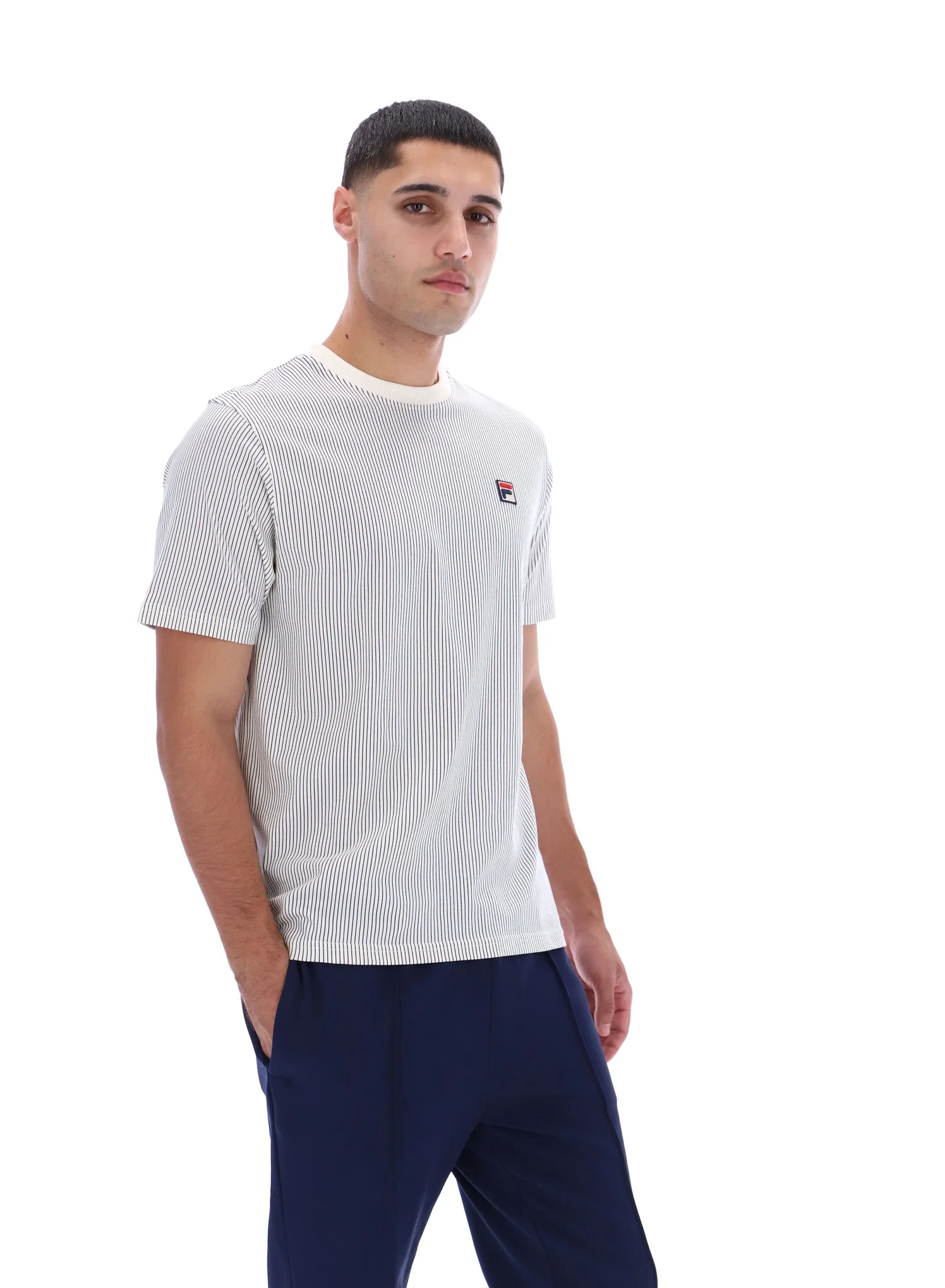 Gardenia Nilo Printed Pinstripe T-Shirt - Image 6