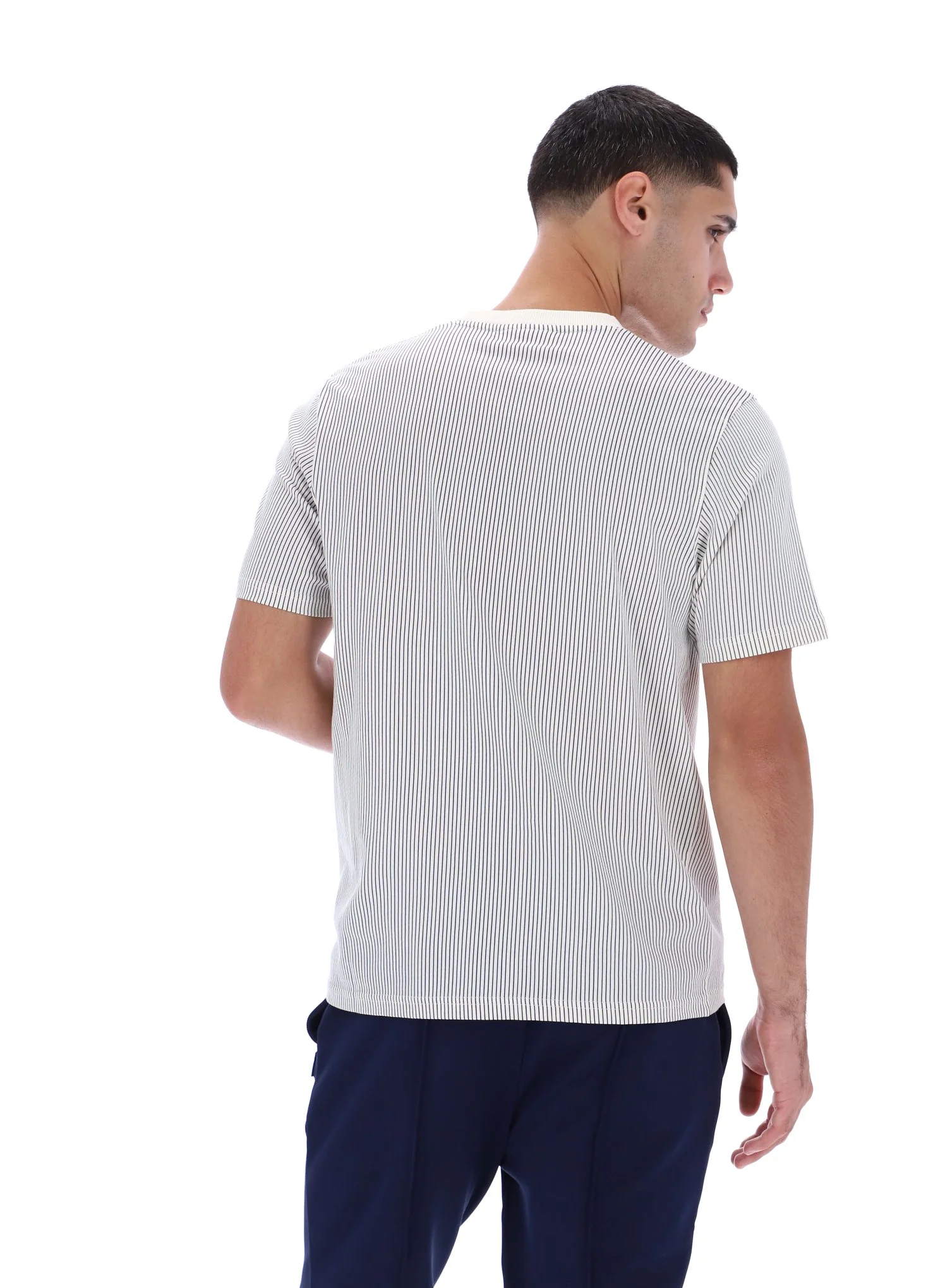 Gardenia Nilo Printed Pinstripe T-Shirt - Image 7