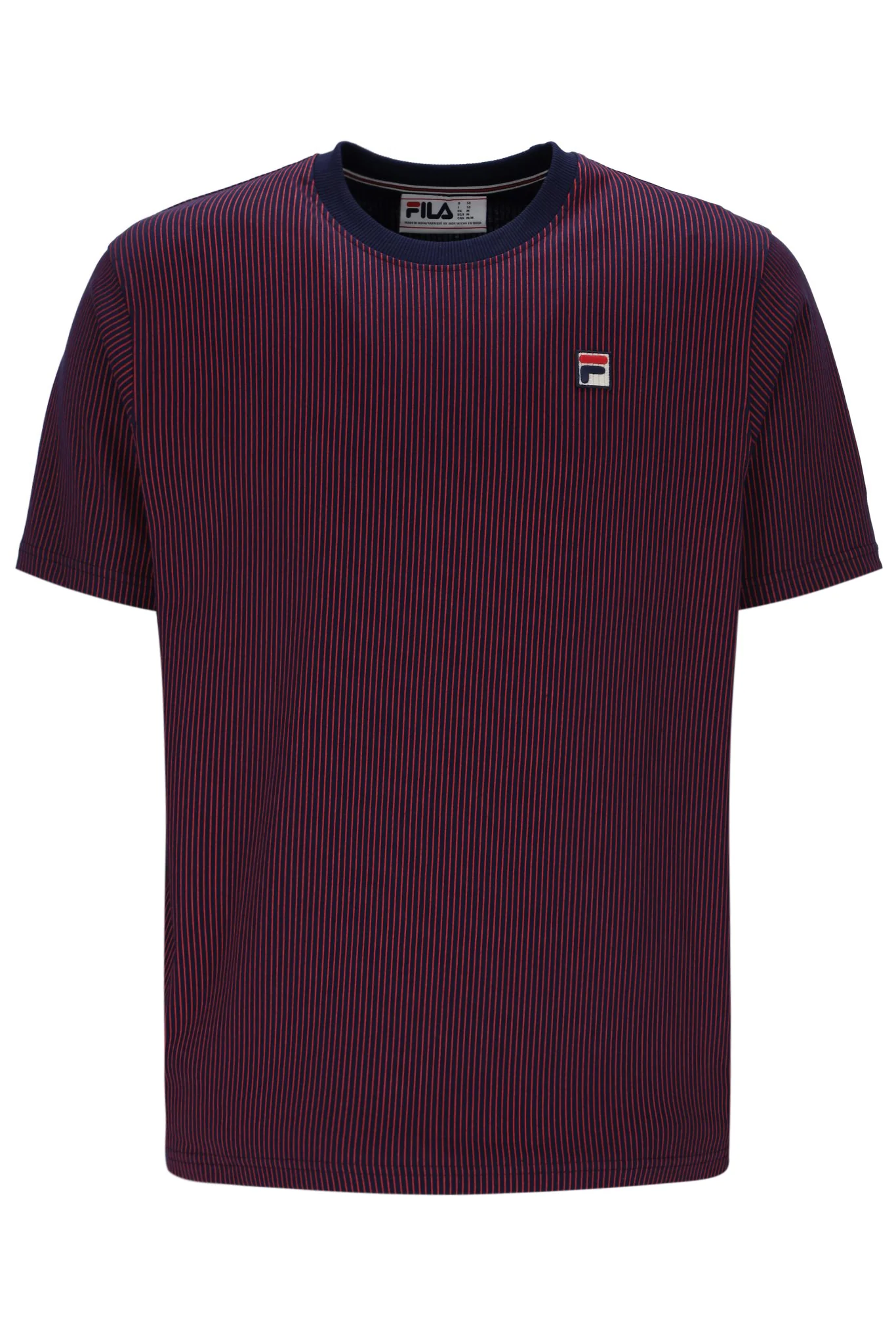 Fila Navy Nilo Printed Pinstripe T-Shirt - Image 8