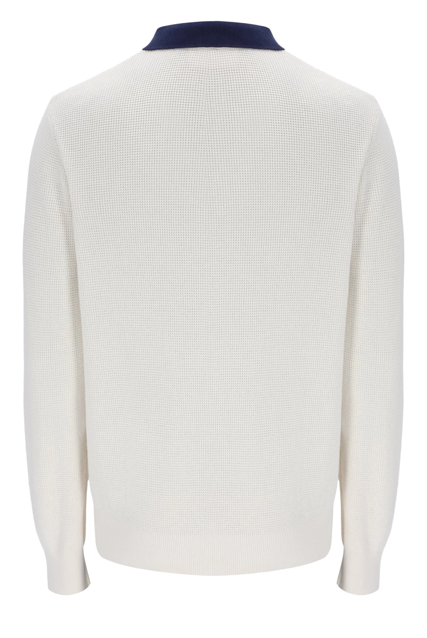Gardenia Nowell Waffle Knit Long Sleeve Polo - Image 7