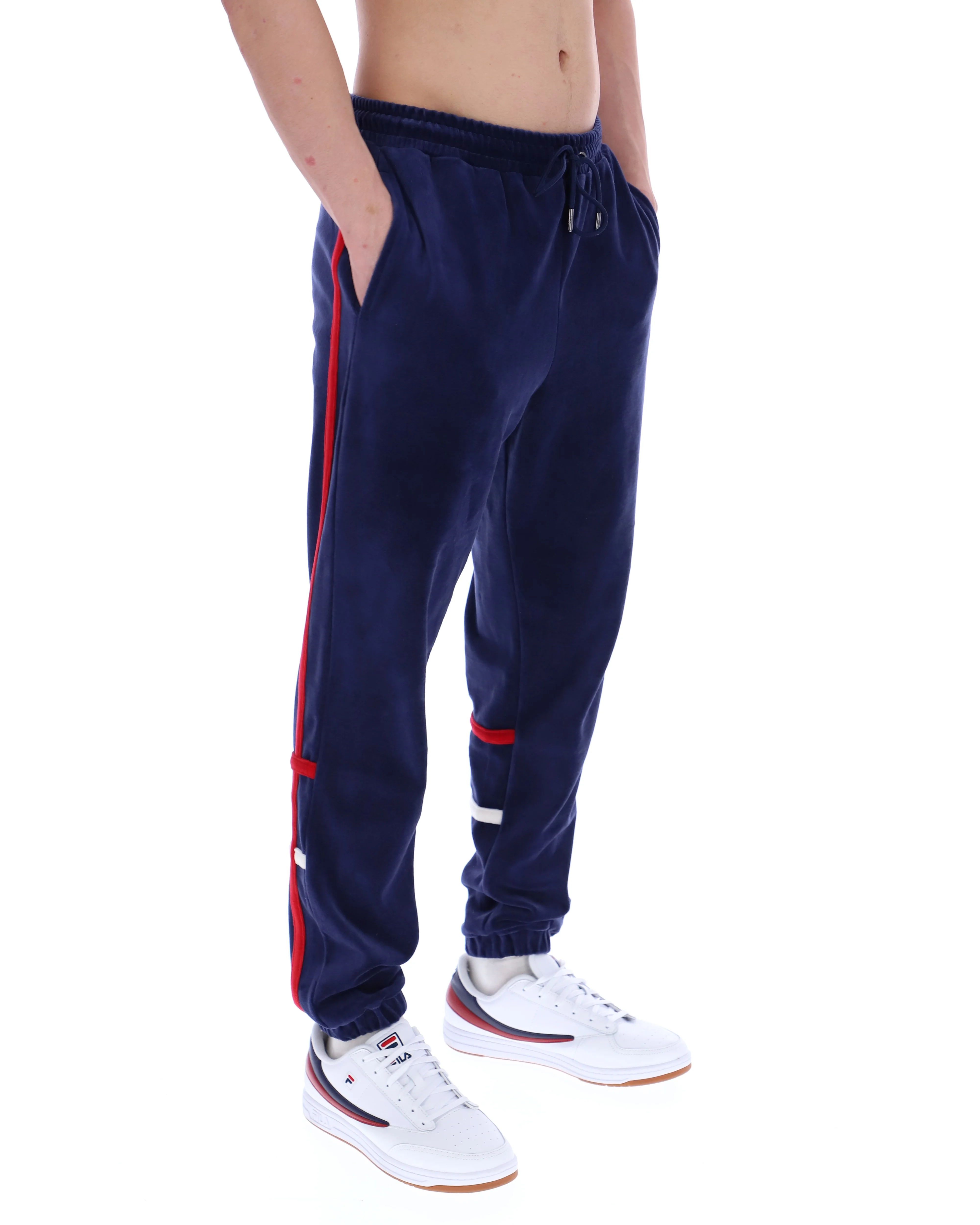 Fila Navy Otello Contrast Panel Track Pants - Image 5