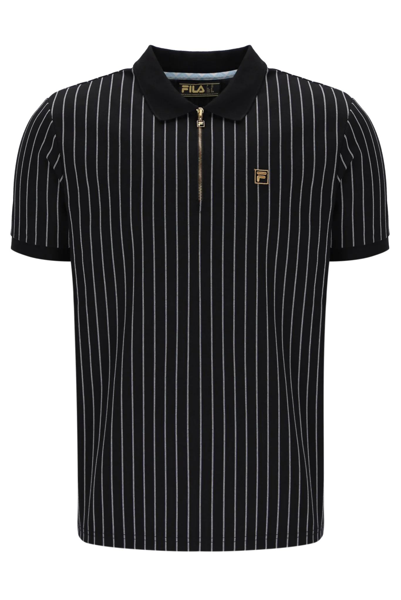 Black Patton Jacquard Stripe Polo - Image 2