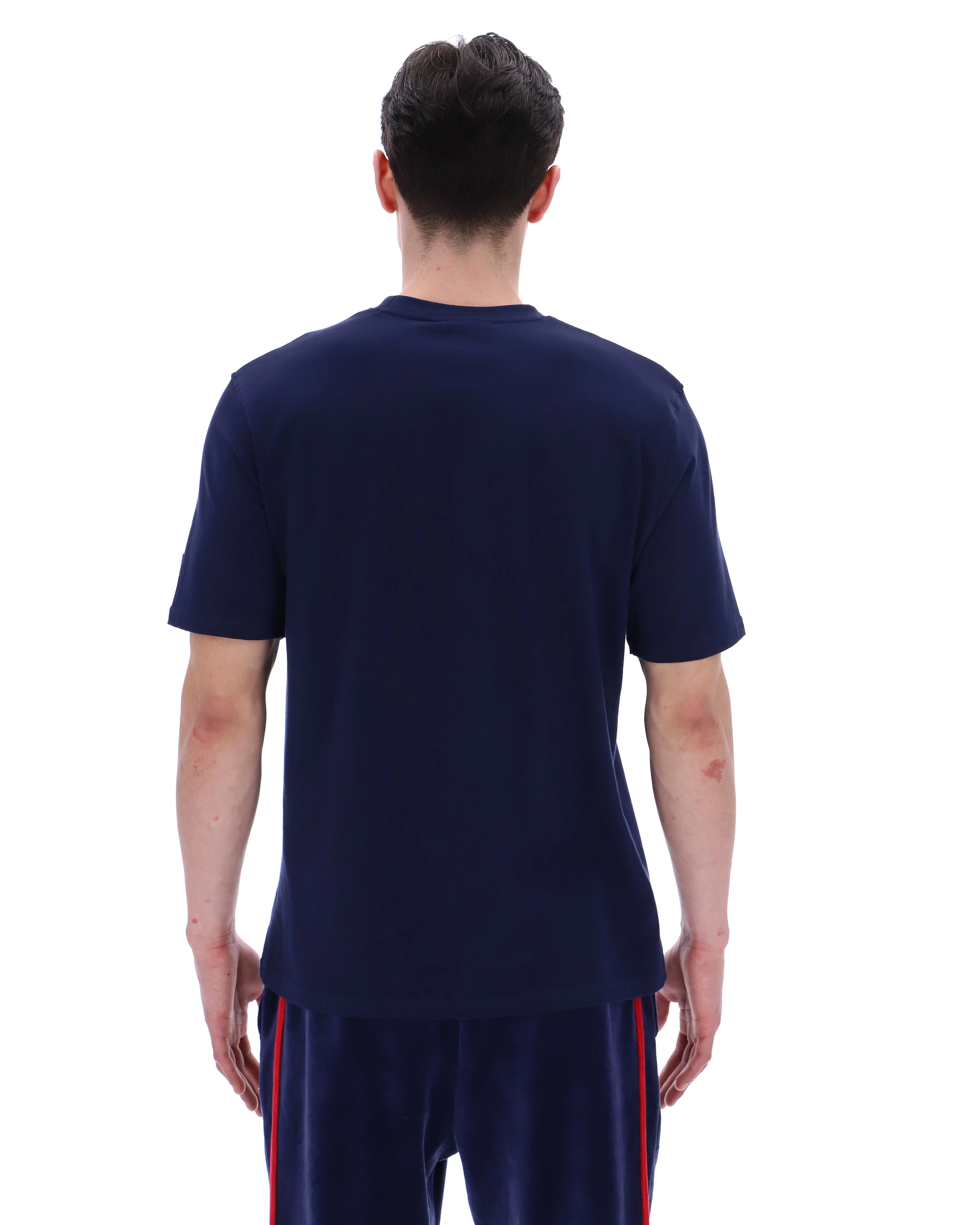 Fila Navy Pepe Tee with Flock Logo - Image 8