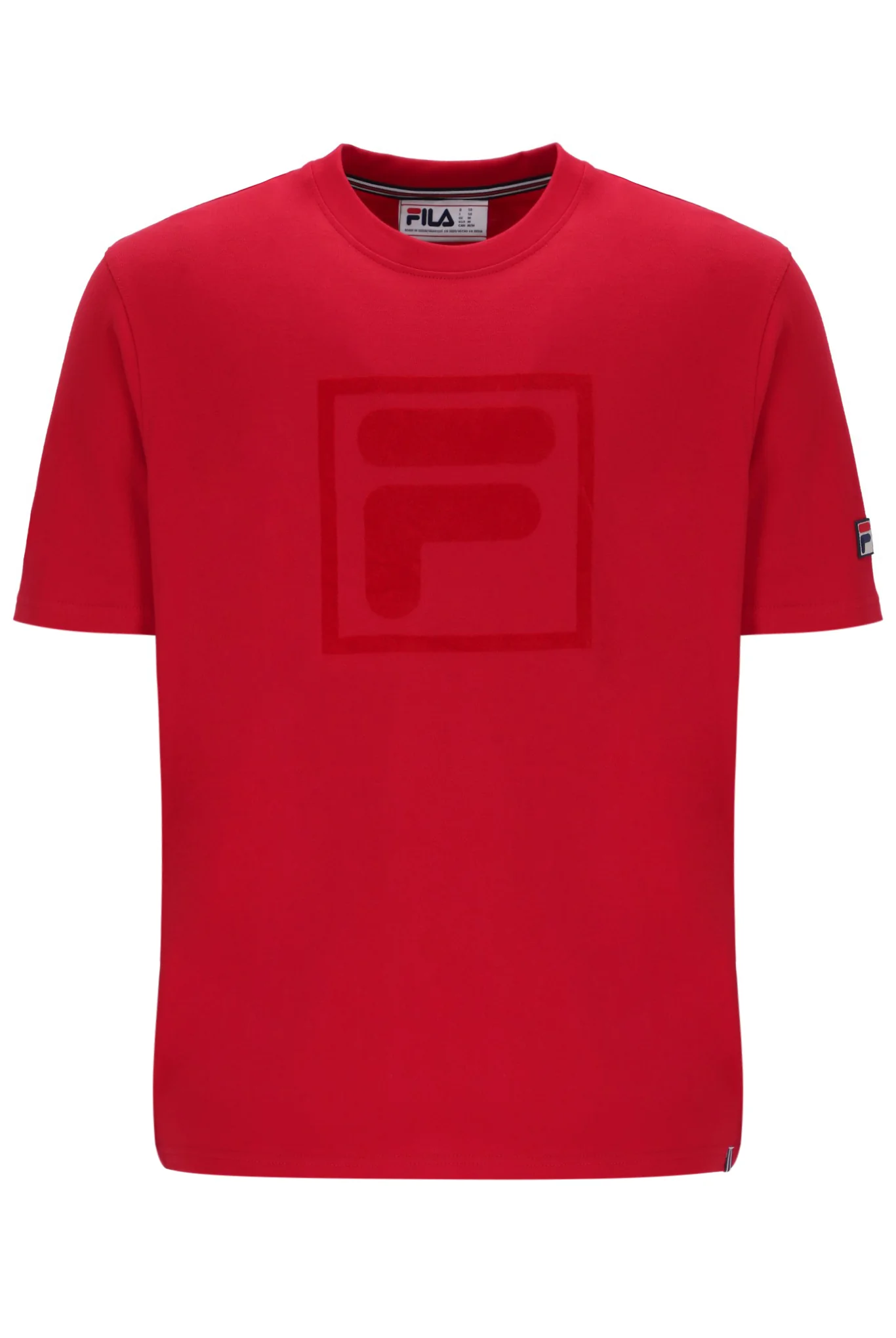 Fila Red Pepe Tee with Flock Logo - Image 2