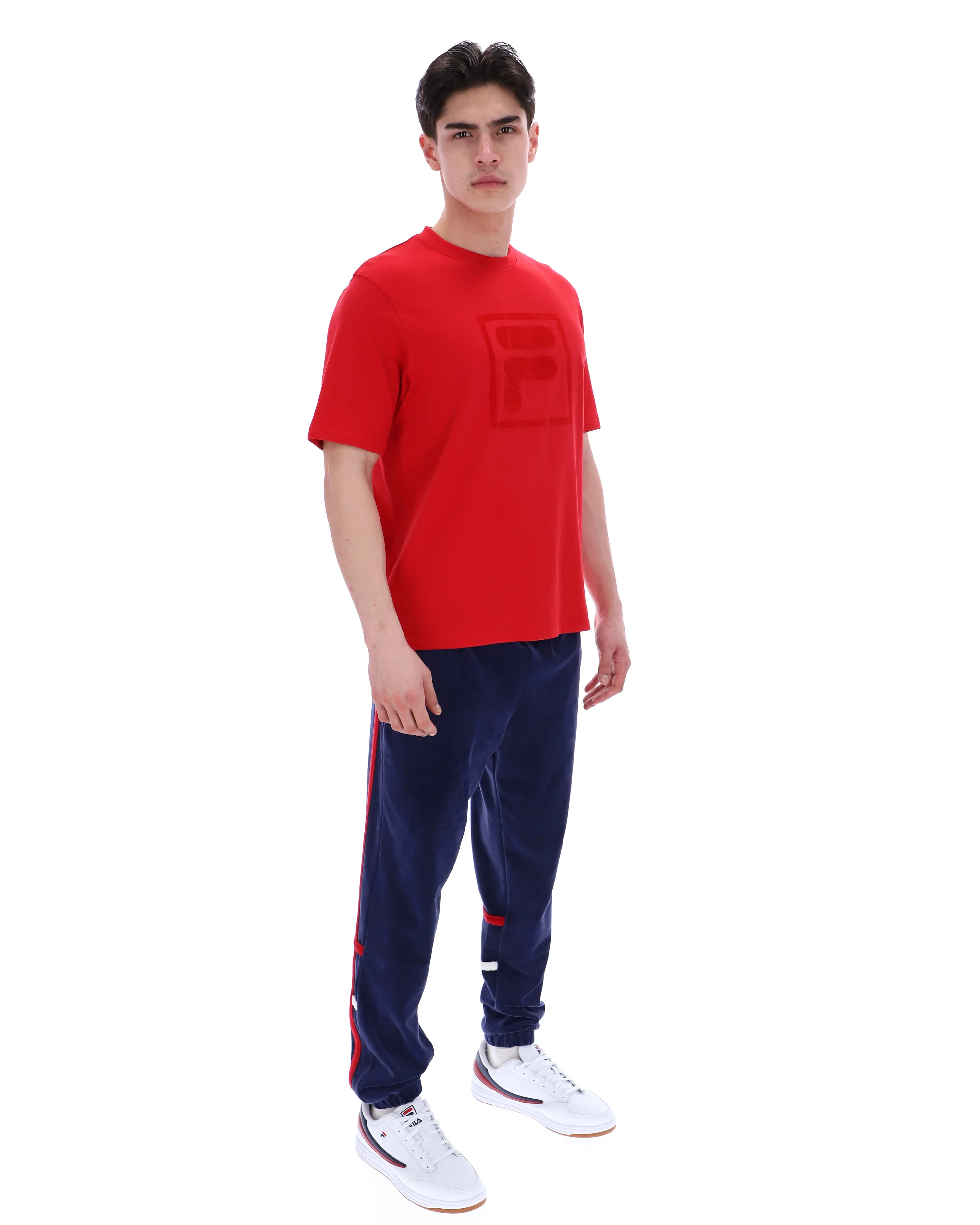 Fila Red Pepe Tee with Flock Logo - Image 6