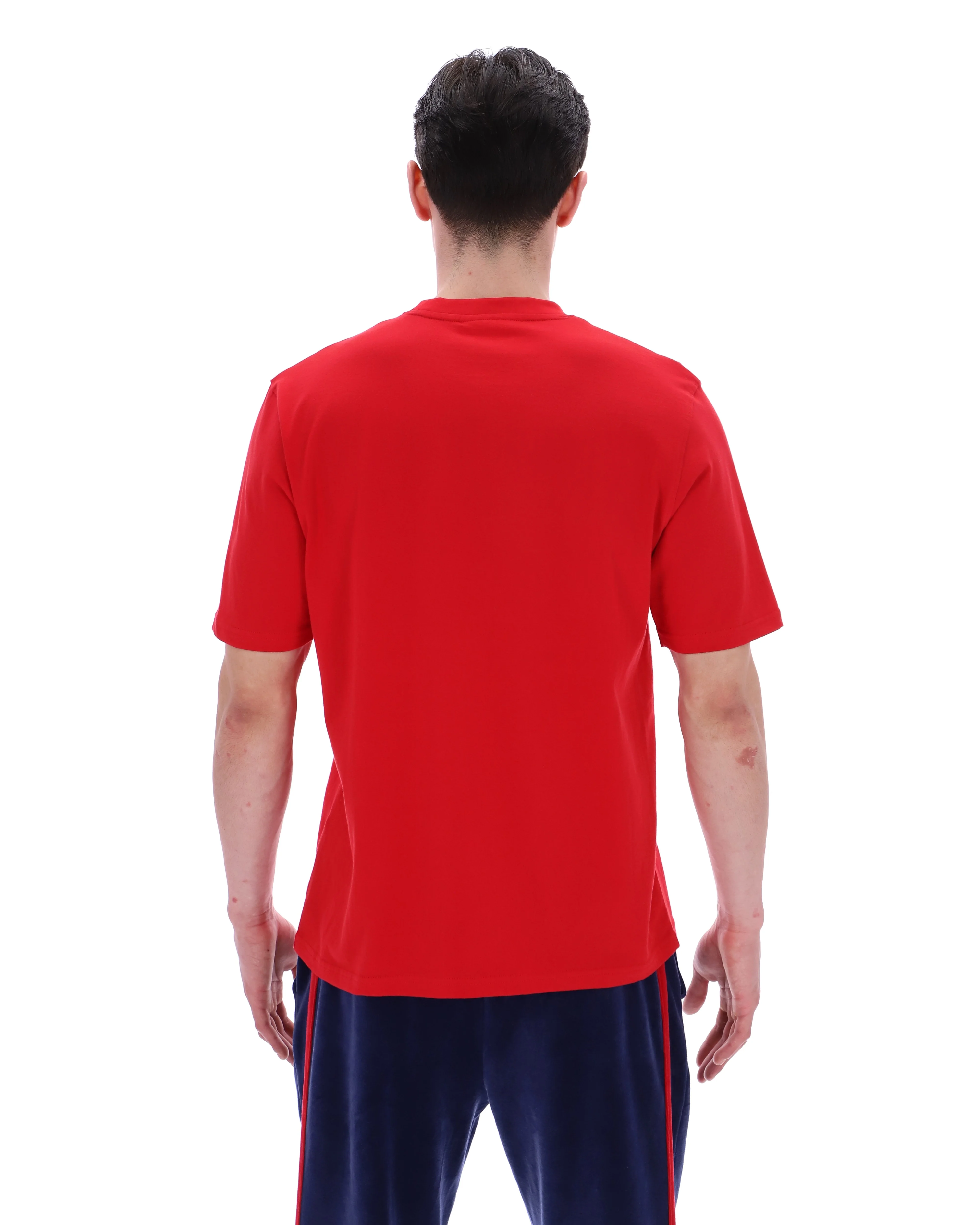 Fila Red Pepe Tee with Flock Logo - Image 8