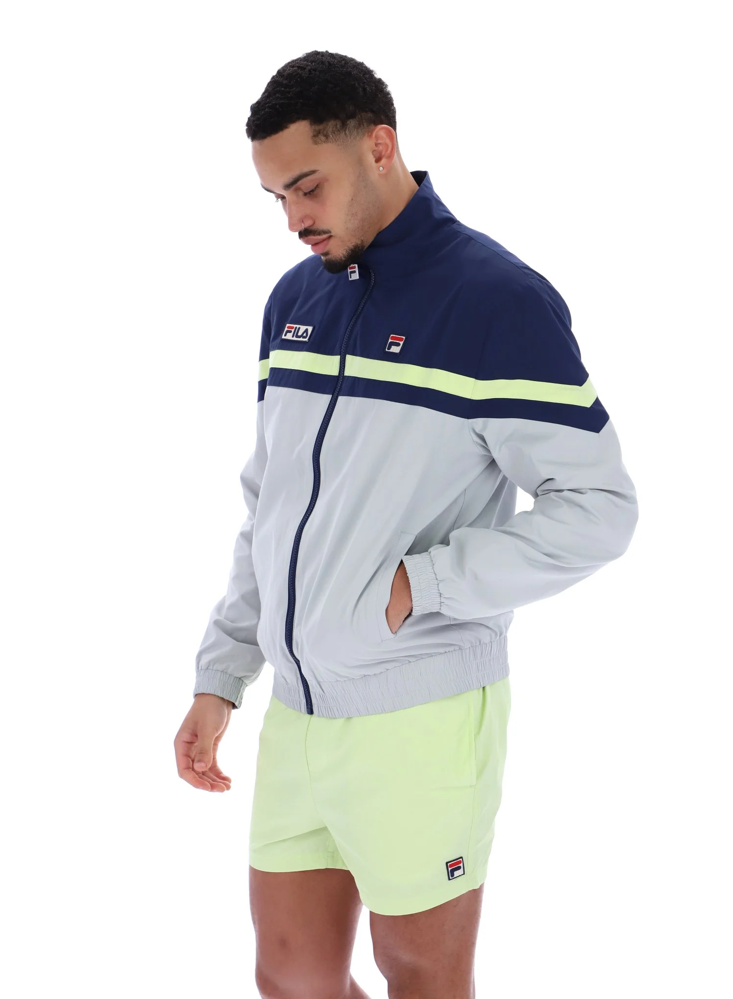 Fila Navy Phillip Cut And Sew Track Top - Image 4