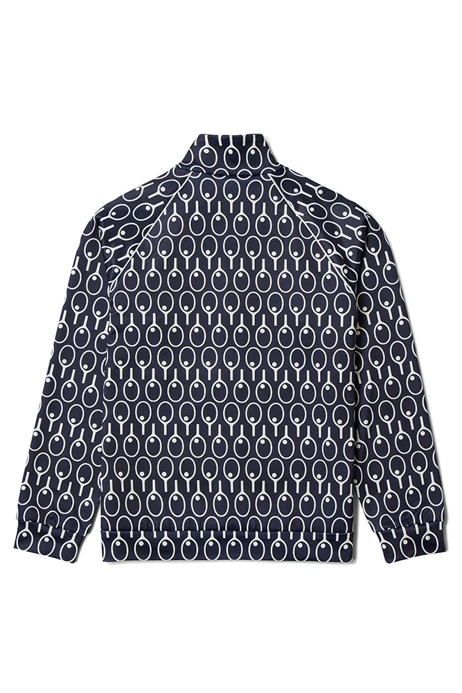 Midnight Blue Raglan Sleeve Track Top - Image 3