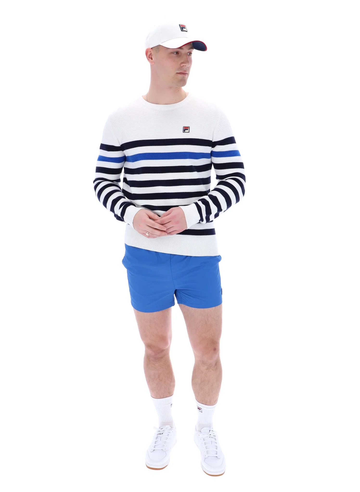 Striped Rakulan Crochet Knitted Sweatshirt - Image 4