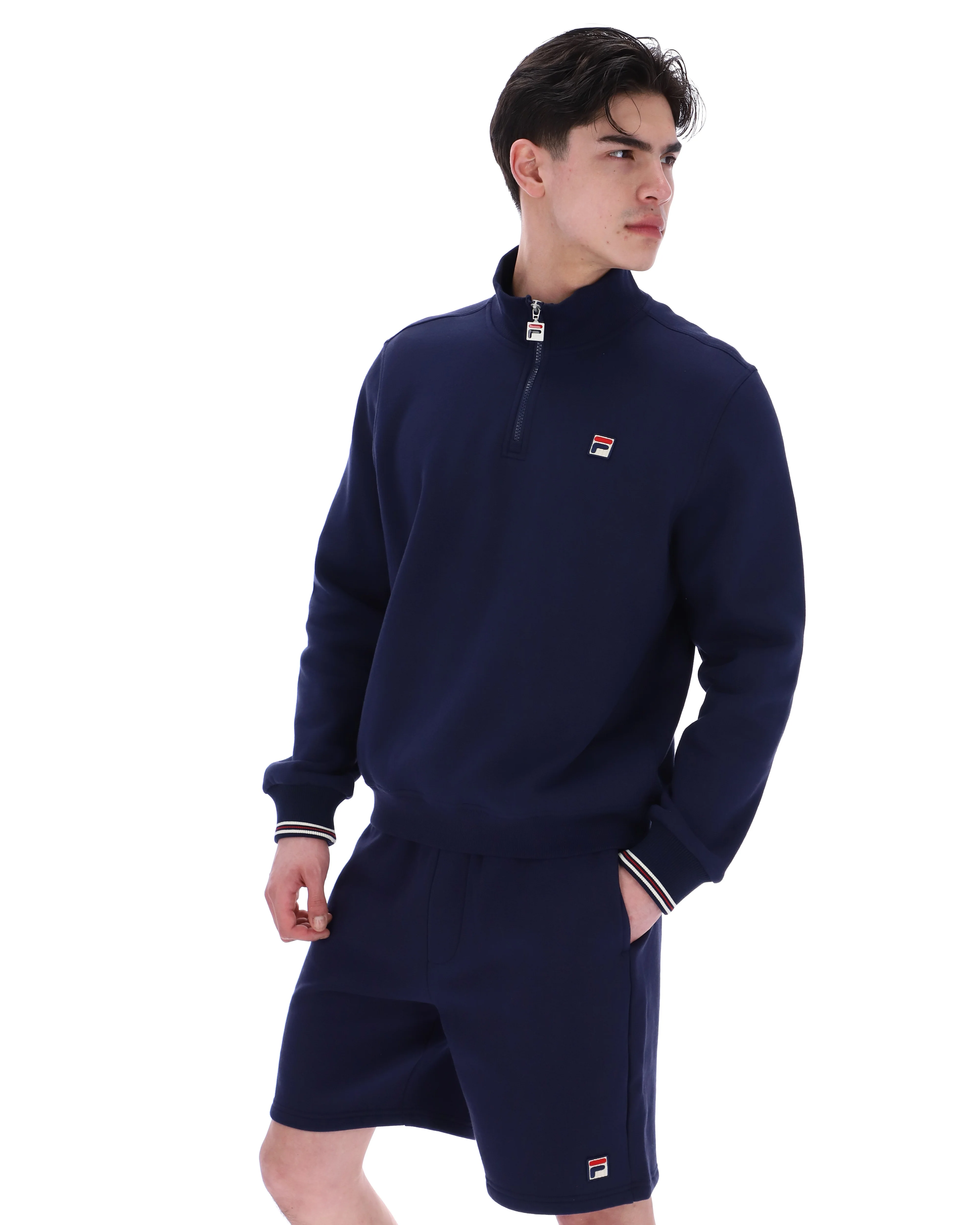 Fila Navy Ramy F-Box 1/4 Zip Up Jumper - Image 3