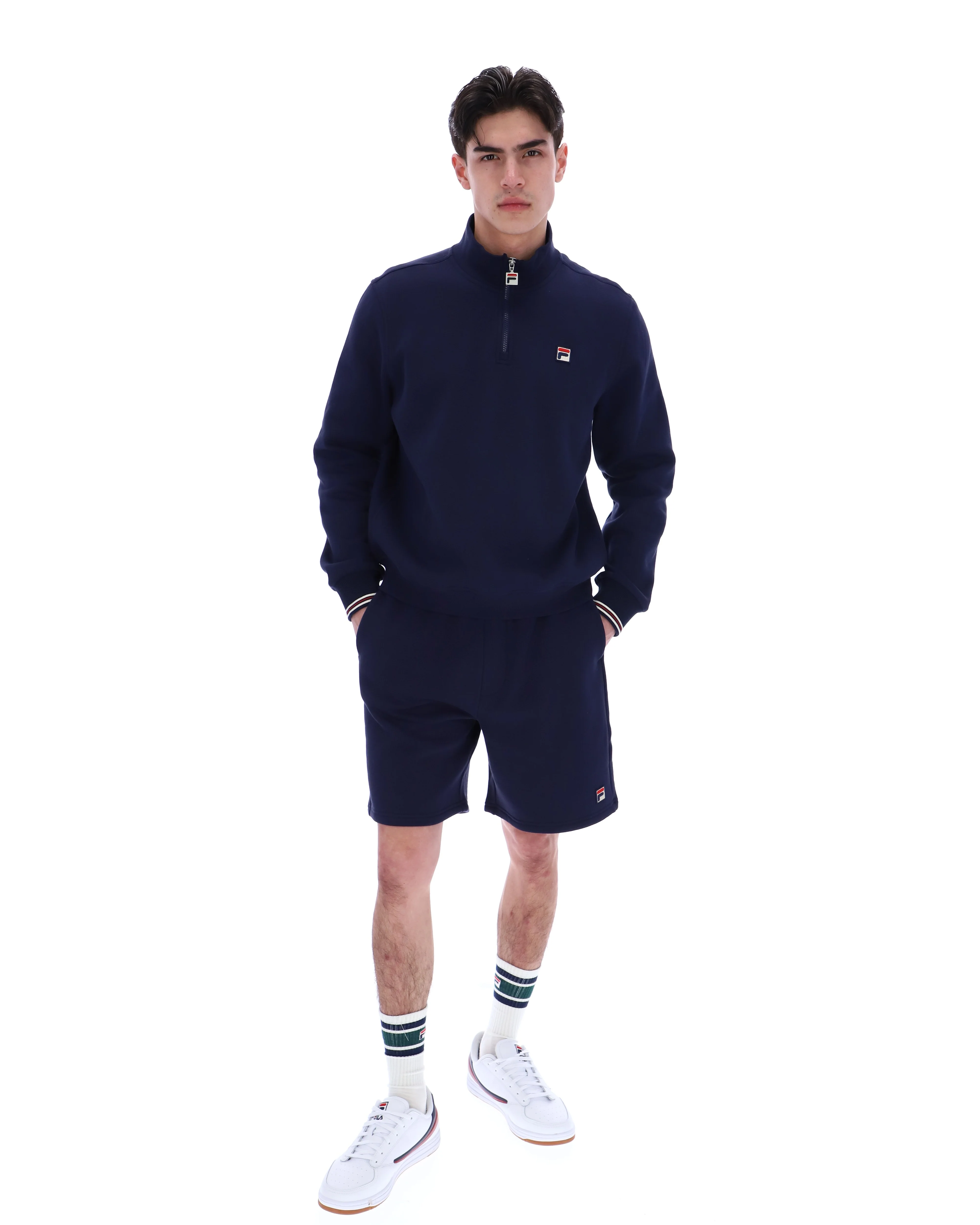 Fila Navy Ramy F-Box 1/4 Zip Up Jumper - Image 4