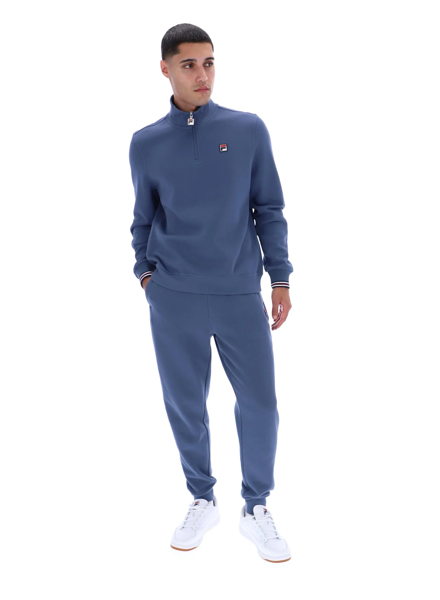Vintage Indigo Ramy F-Box 1/4 Zip Up Jumper - Image 3