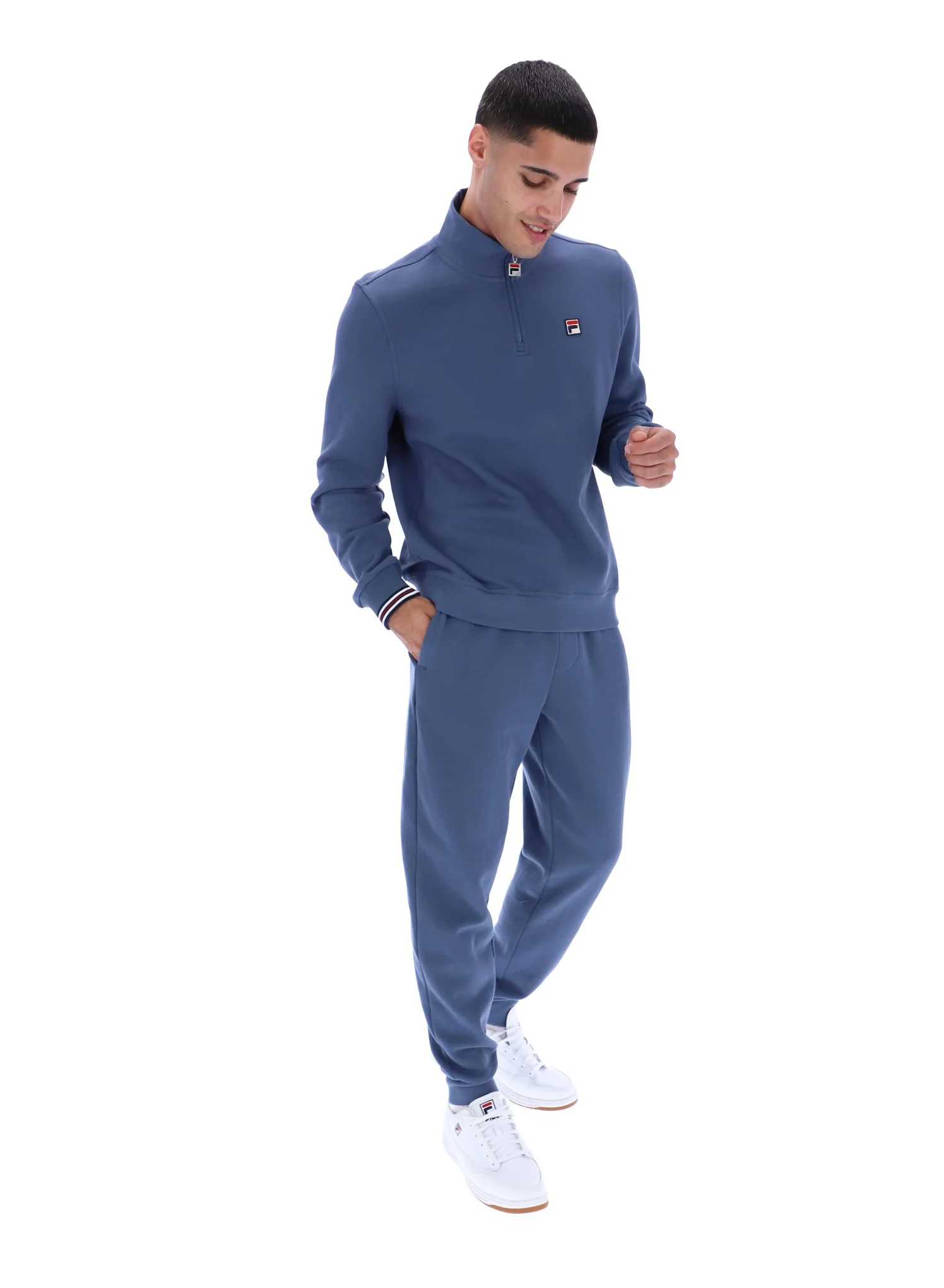 Vintage Indigo Ramy F-Box 1/4 Zip Up Jumper - Image 5