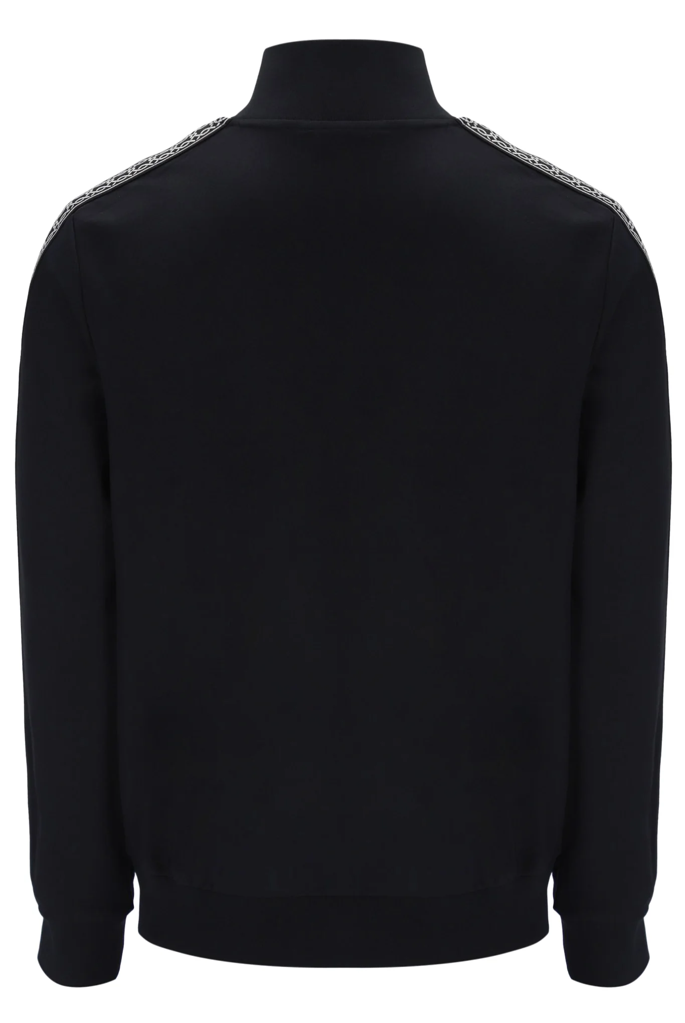 Black Roman Full Zip Jacket with Tape Detail - Image 10
