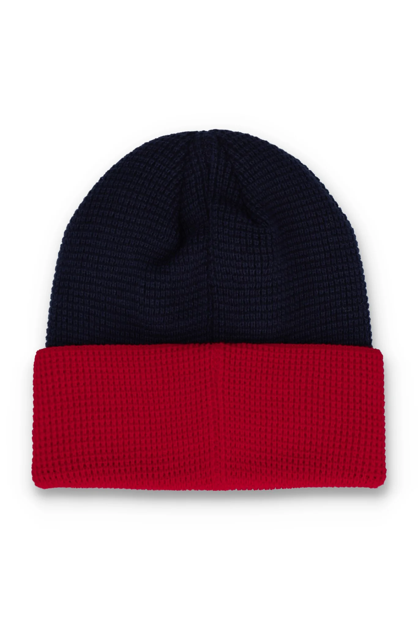 Fila Navy Rune Colourblock Turn-Up Beanie - Image 2
