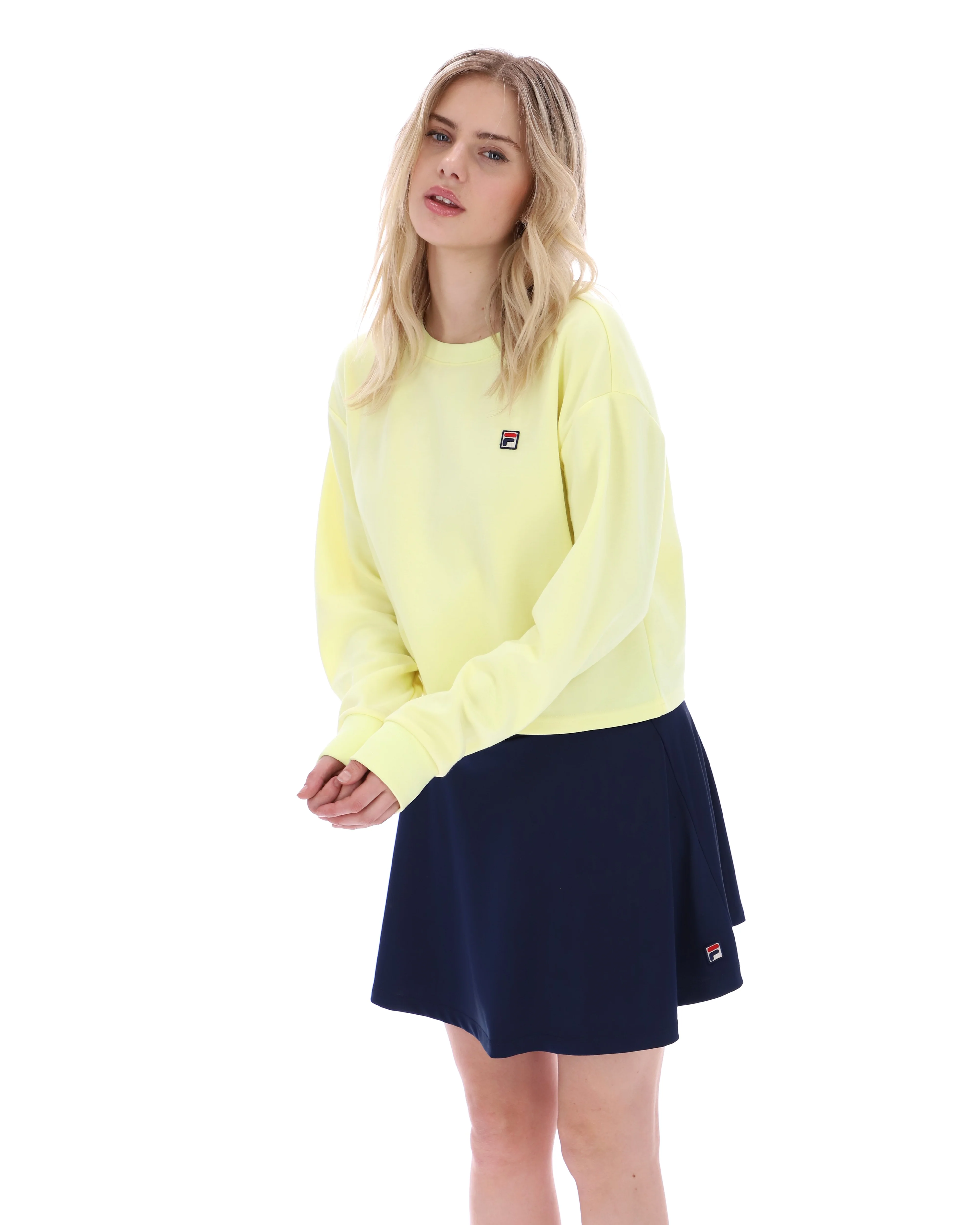 Wax Yellow Sestri Wide Crew Neck Sweatshirt - Image 4