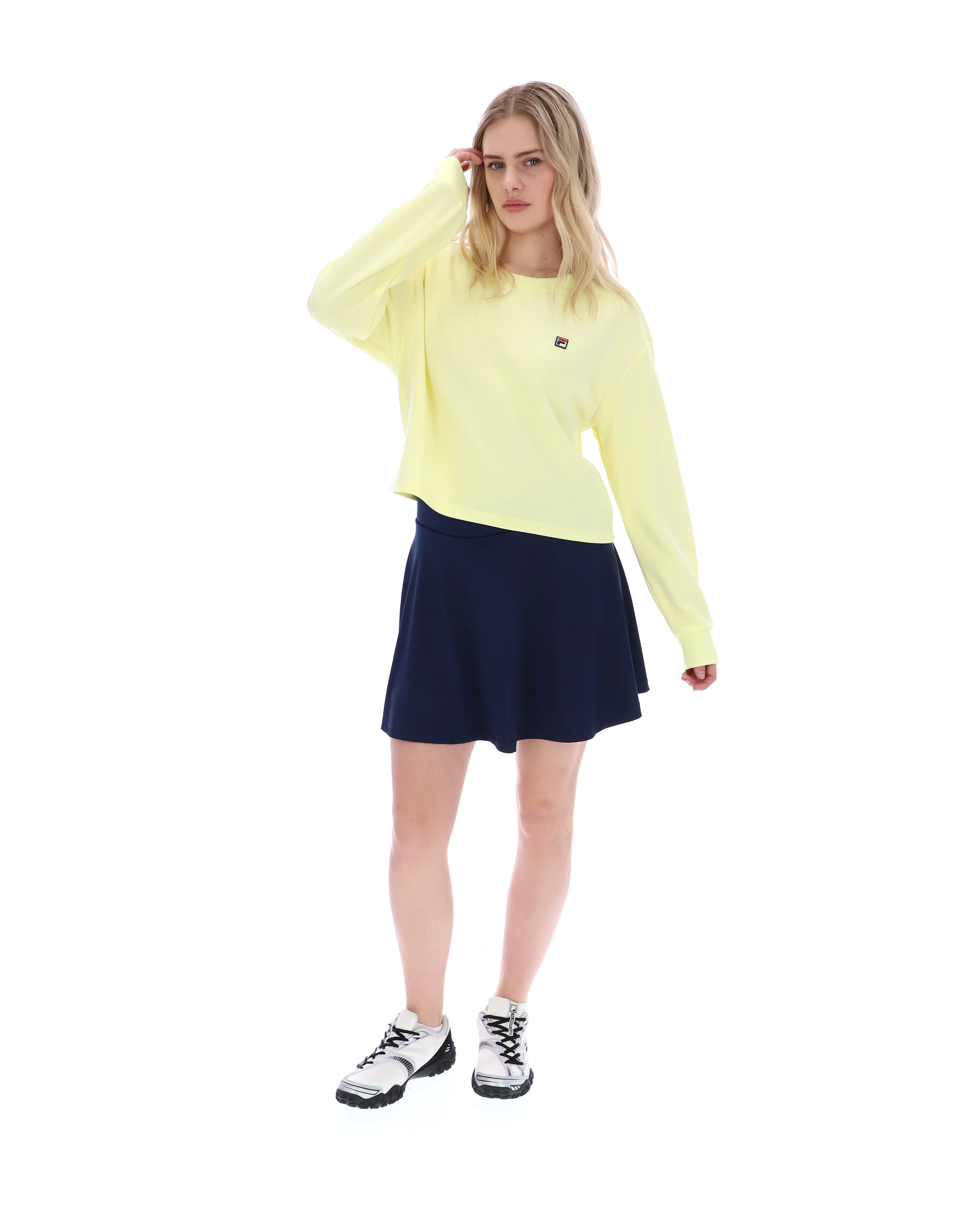Wax Yellow Sestri Wide Crew Neck Sweatshirt - Image 5