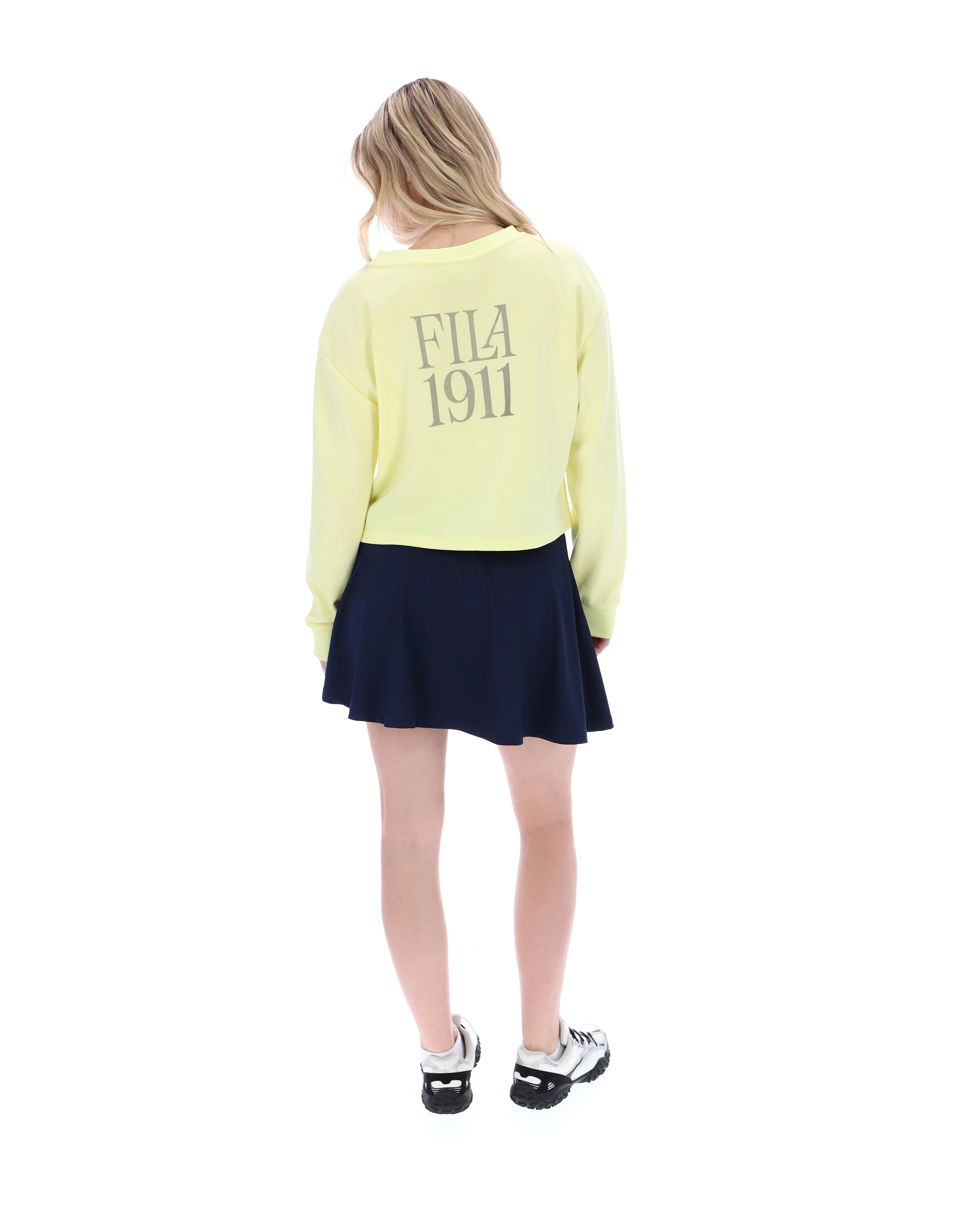 Wax Yellow Sestri Wide Crew Neck Sweatshirt - Image 8