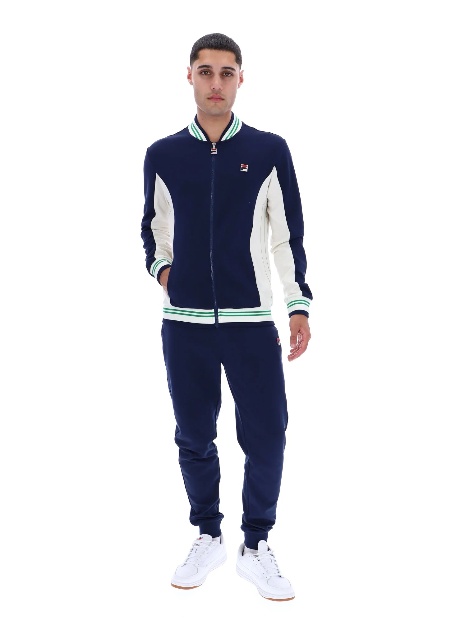 Fila Navy Settanta Baseball Track Top - Image 4