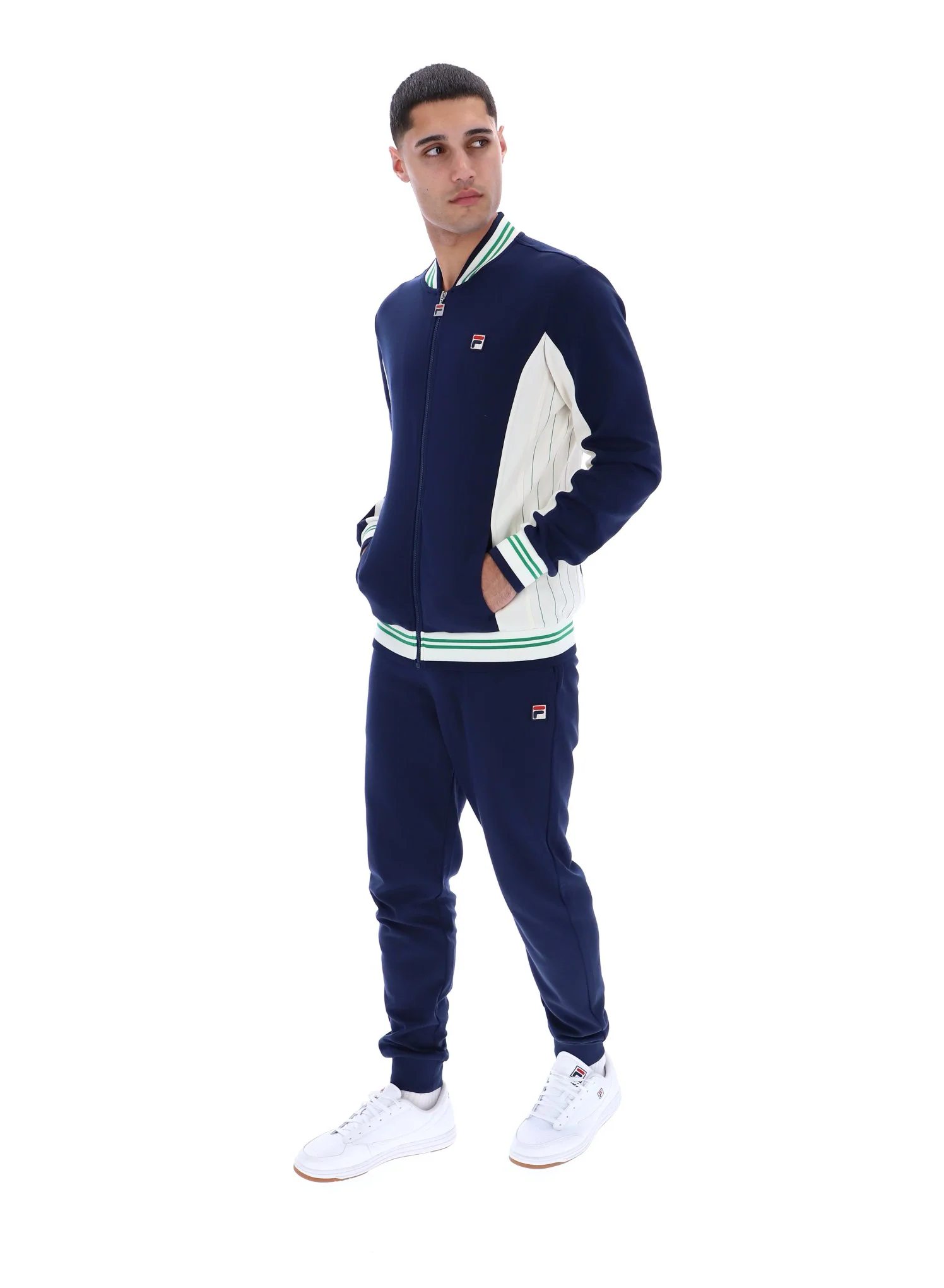 Fila Navy Settanta Baseball Track Top - Image 5