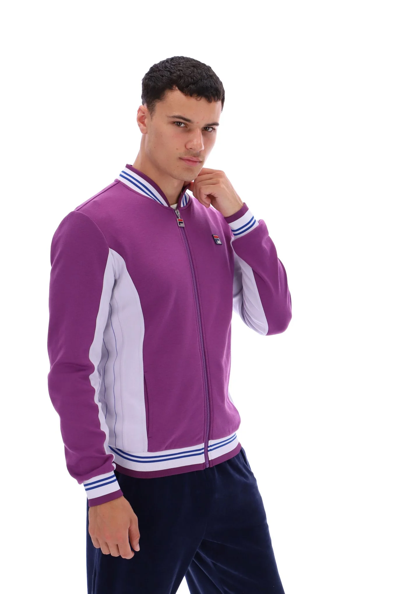Sunset Purple Settanta Baseball Track Top - Image 2
