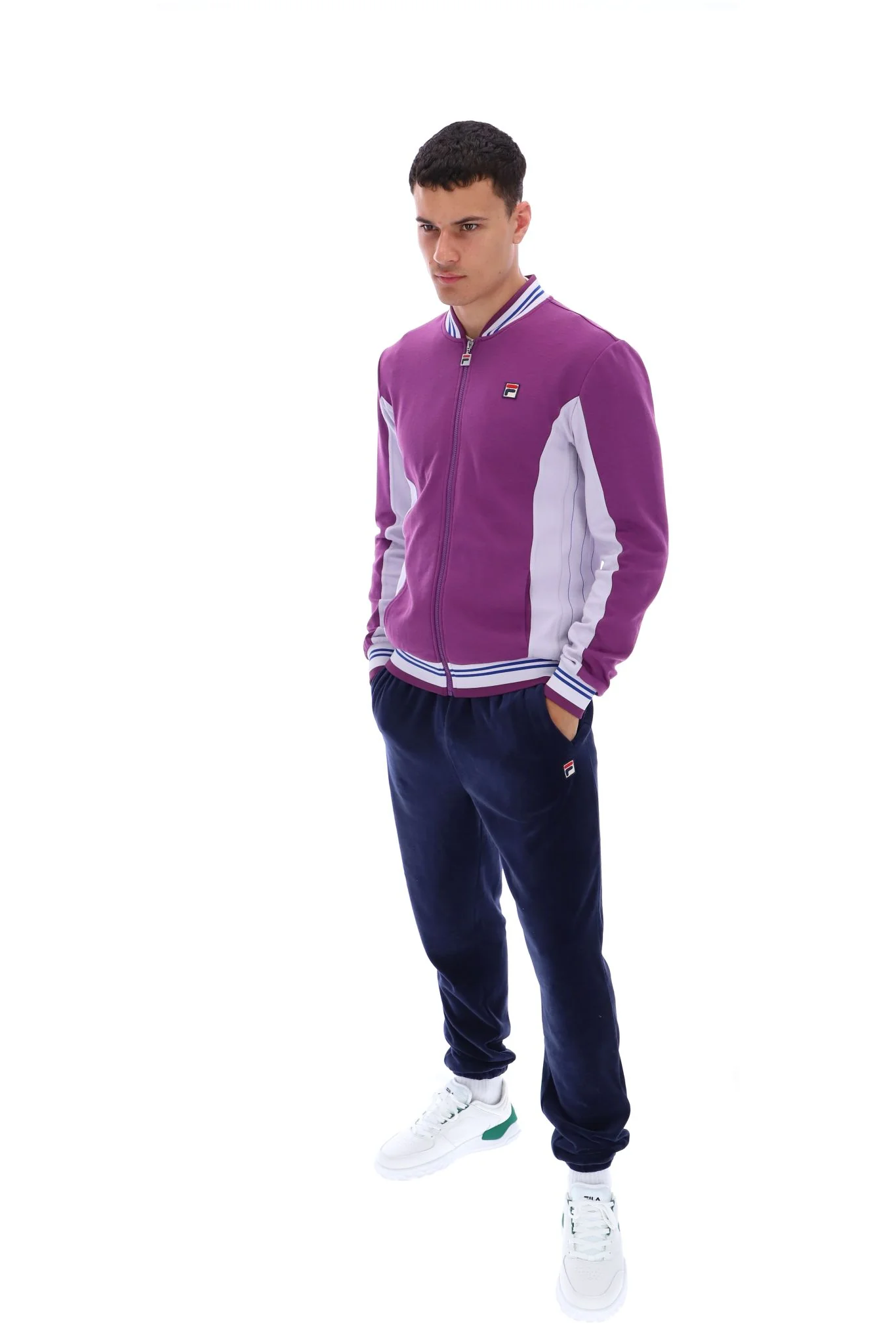 Sunset Purple Settanta Baseball Track Top - Image 5