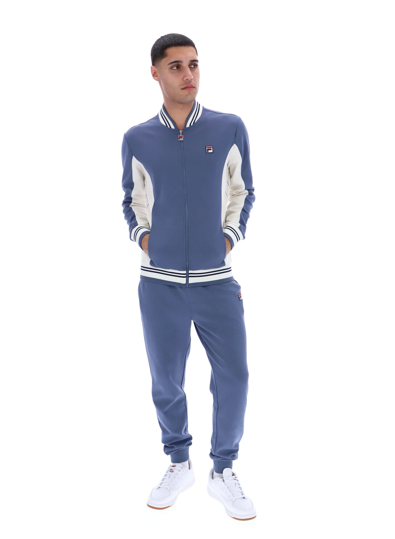 Vintage Indigo Settanta Baseball Track Top - Image 3