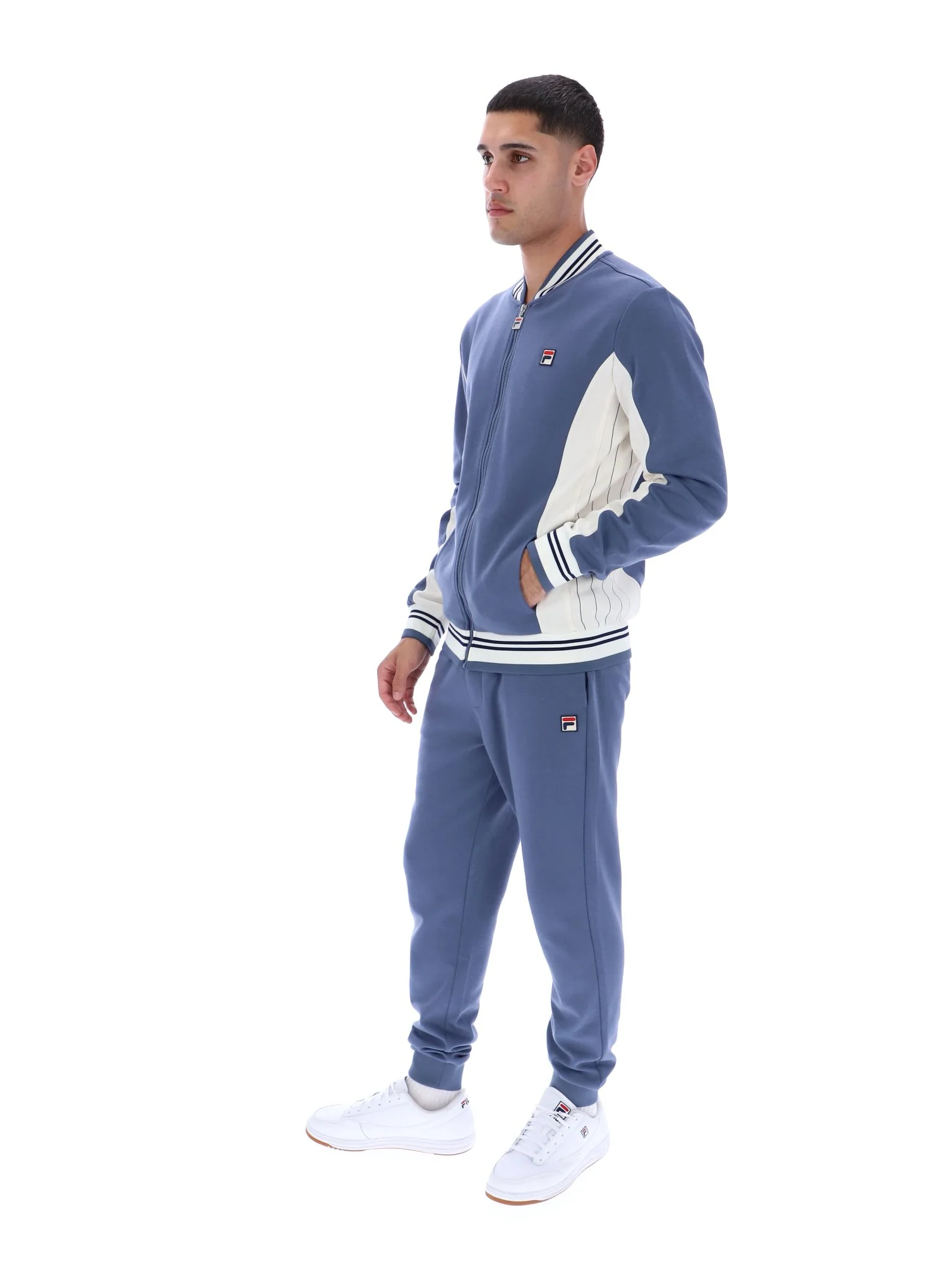 Vintage Indigo Settanta Baseball Track Top - Image 4