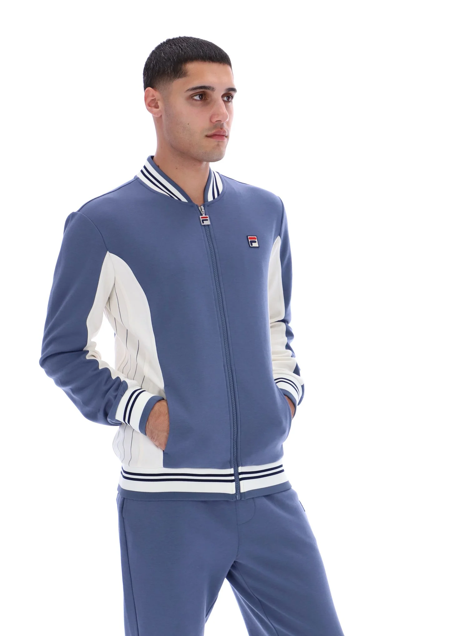 Vintage Indigo Settanta Baseball Track Top - Image 6