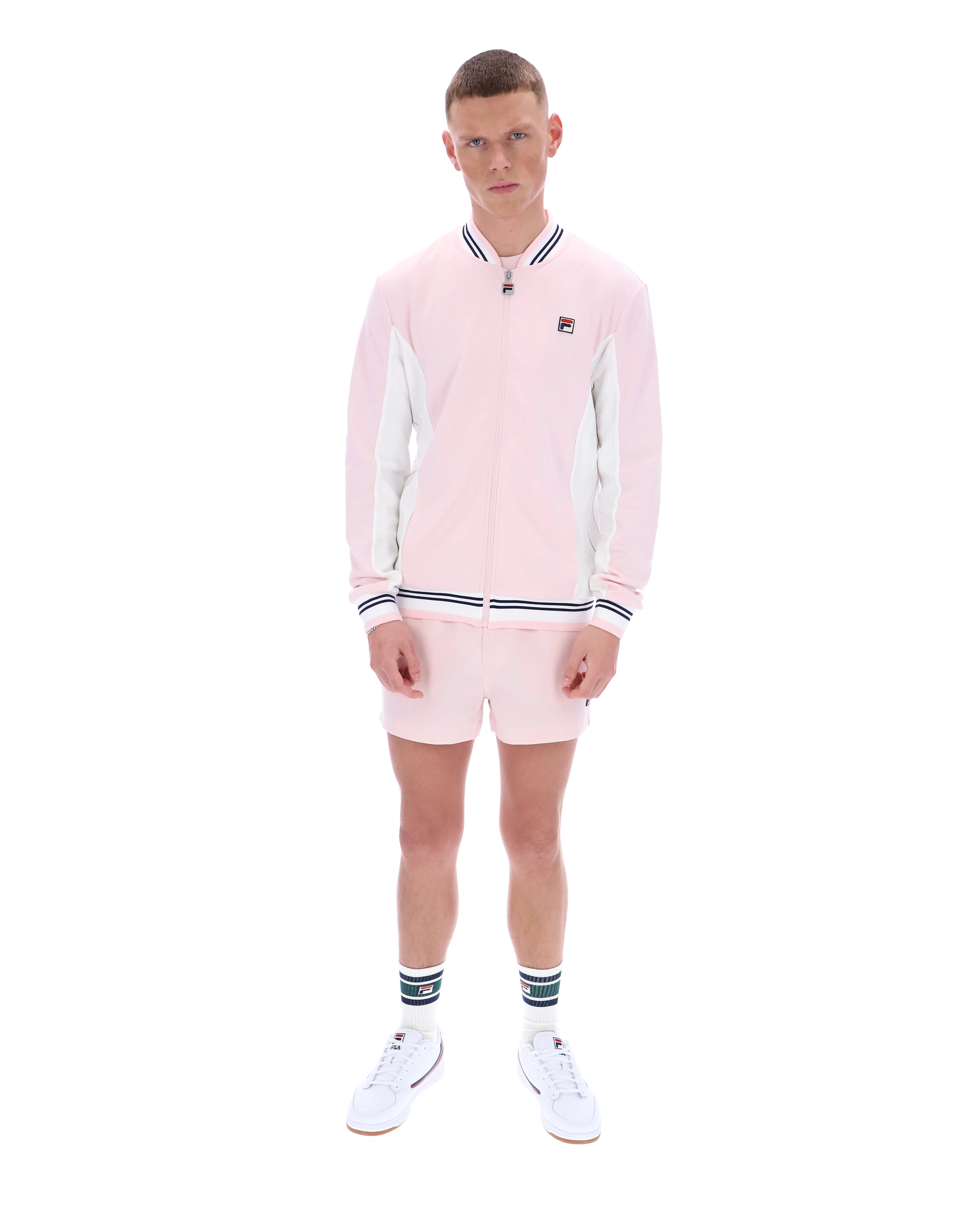 Pale Pink Settanta Baseball Track Top - Image 4