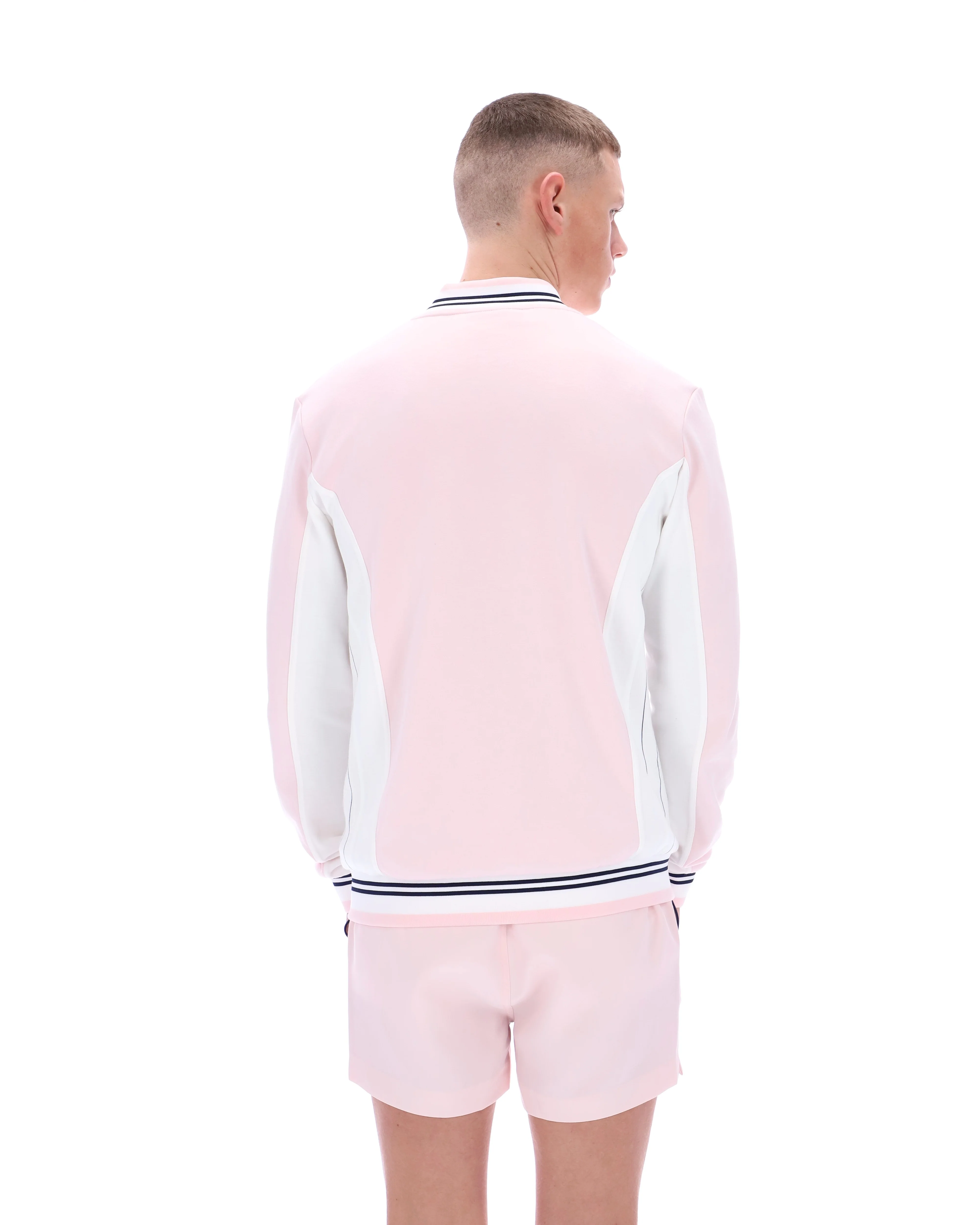Pale Pink Settanta Baseball Track Top - Image 8