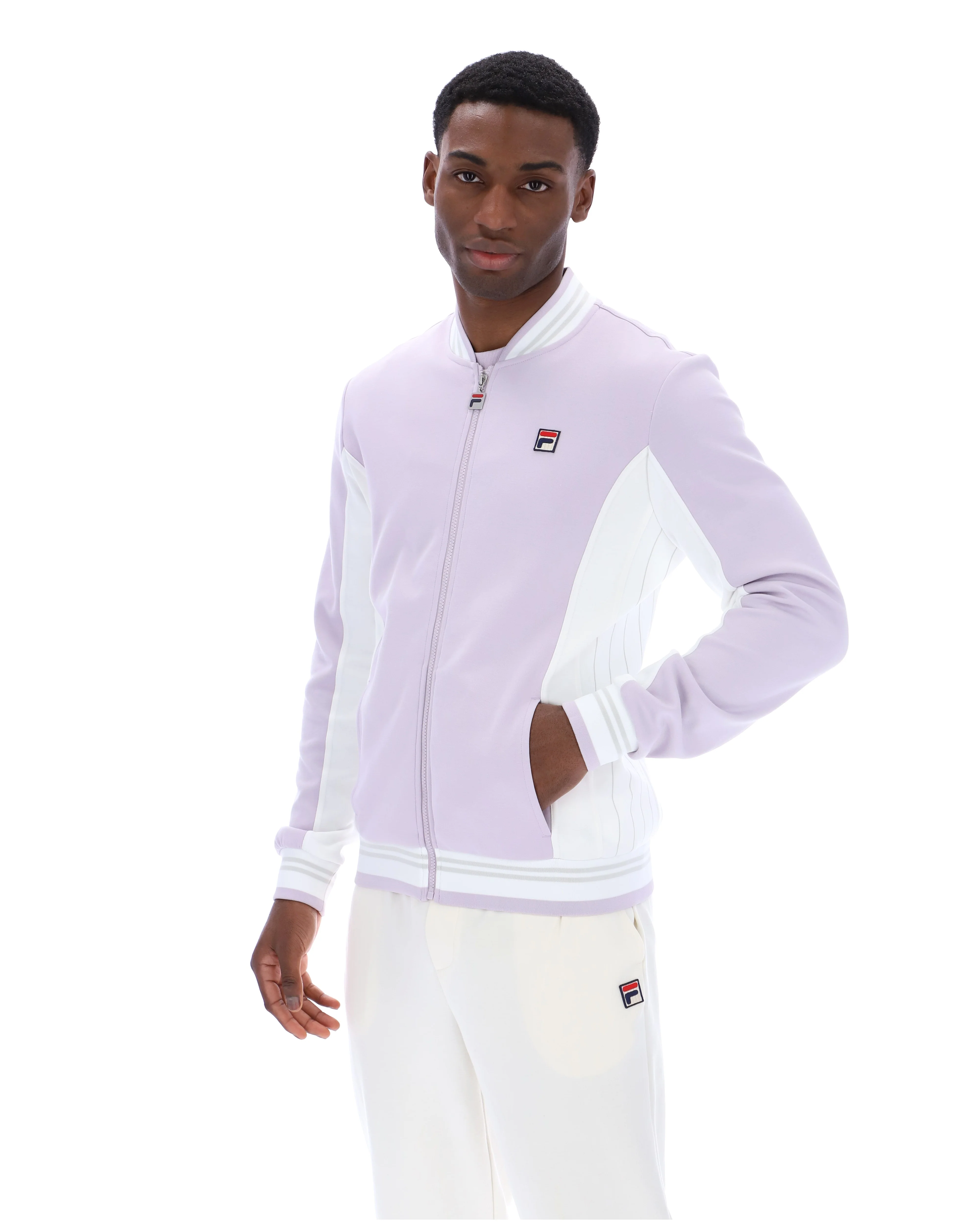 Misty Lilac Settanta Baseball Track Top - Image 3