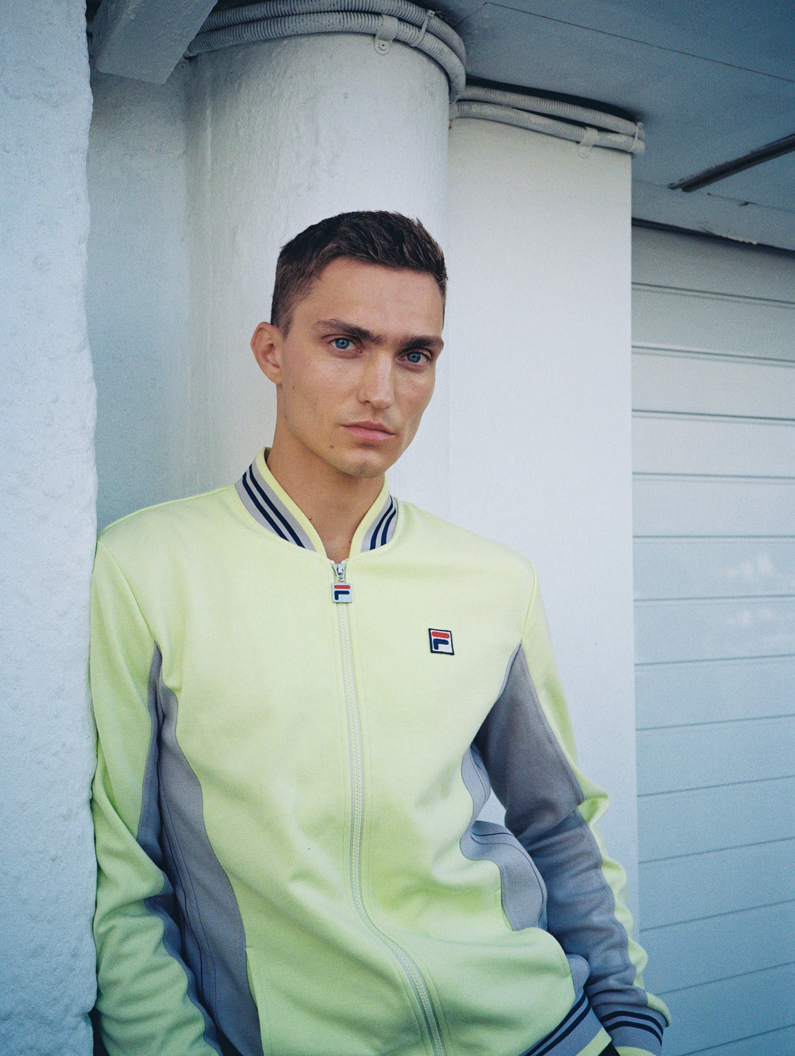 Shadow Lime Settanta Baseball Track Top - Image 3