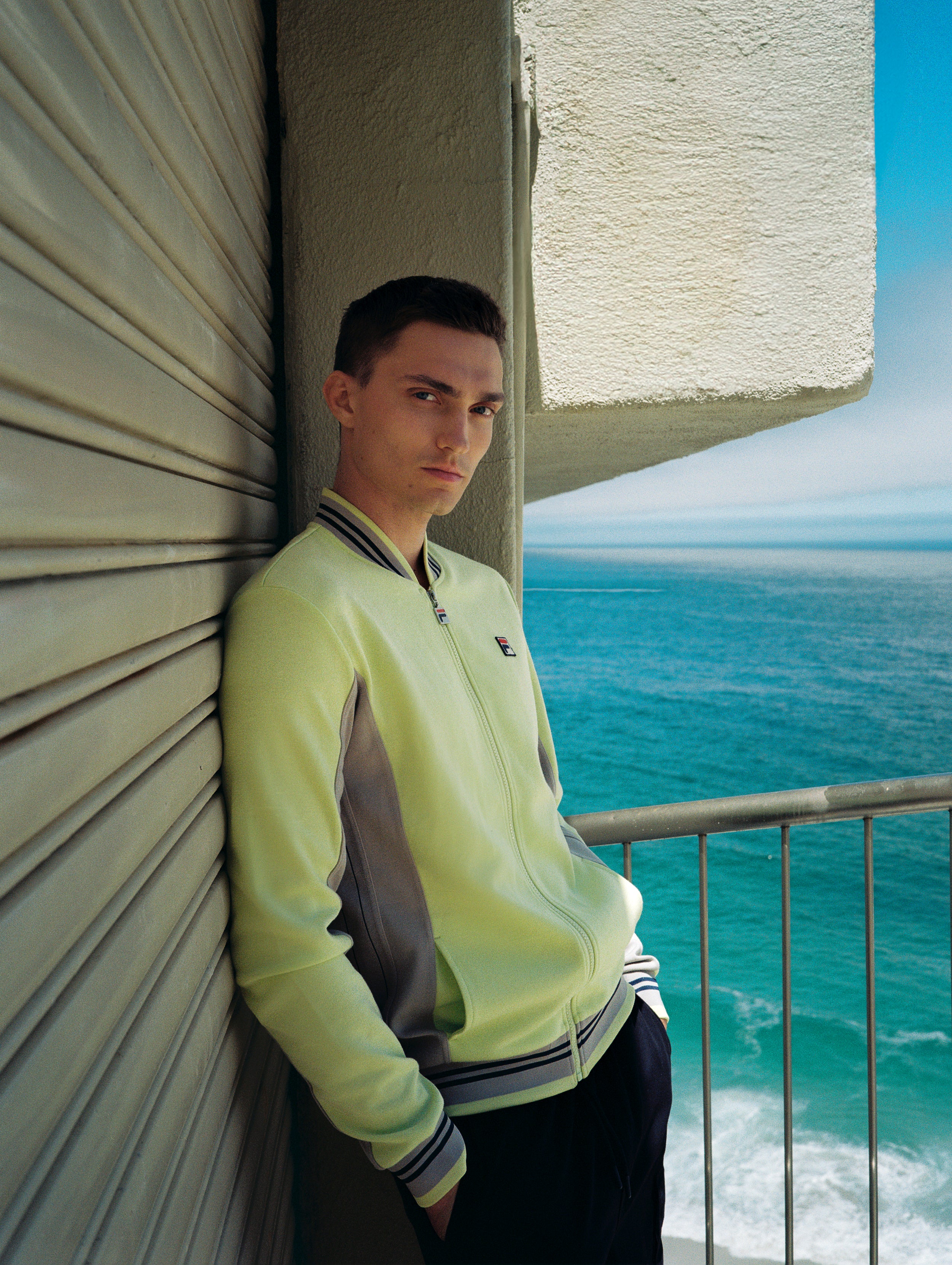 Shadow Lime Settanta Baseball Track Top - Image 5