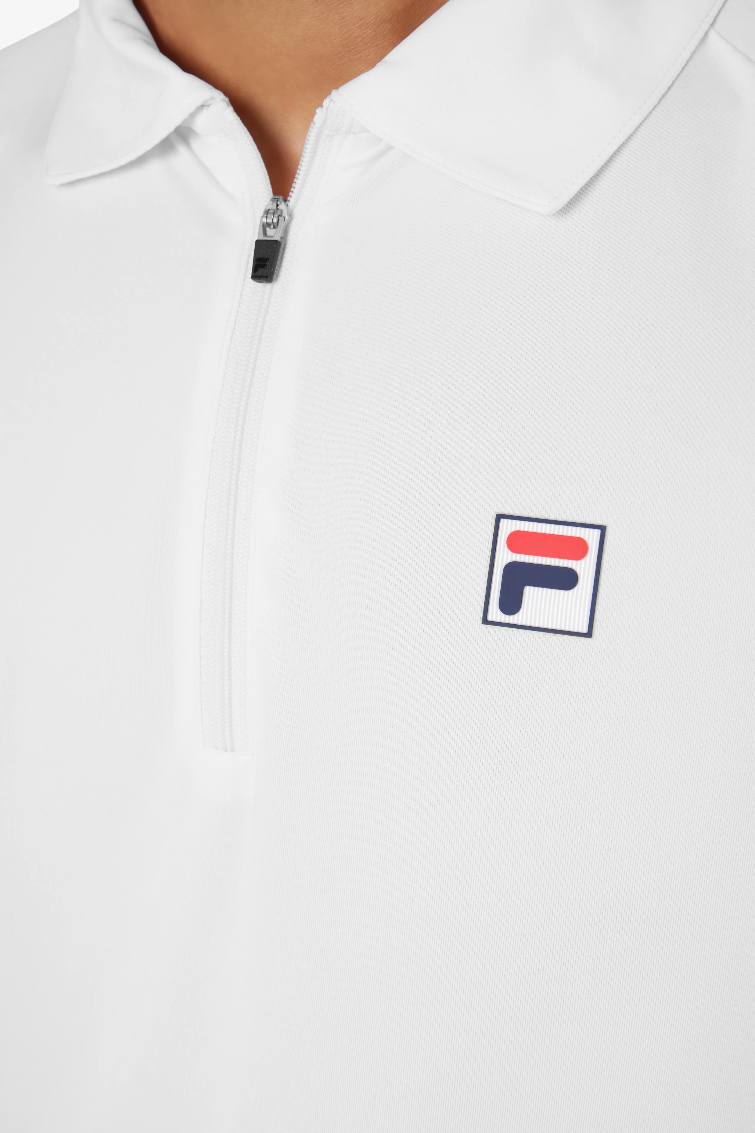 White Short Sleeve Tennis Polo - Image 5