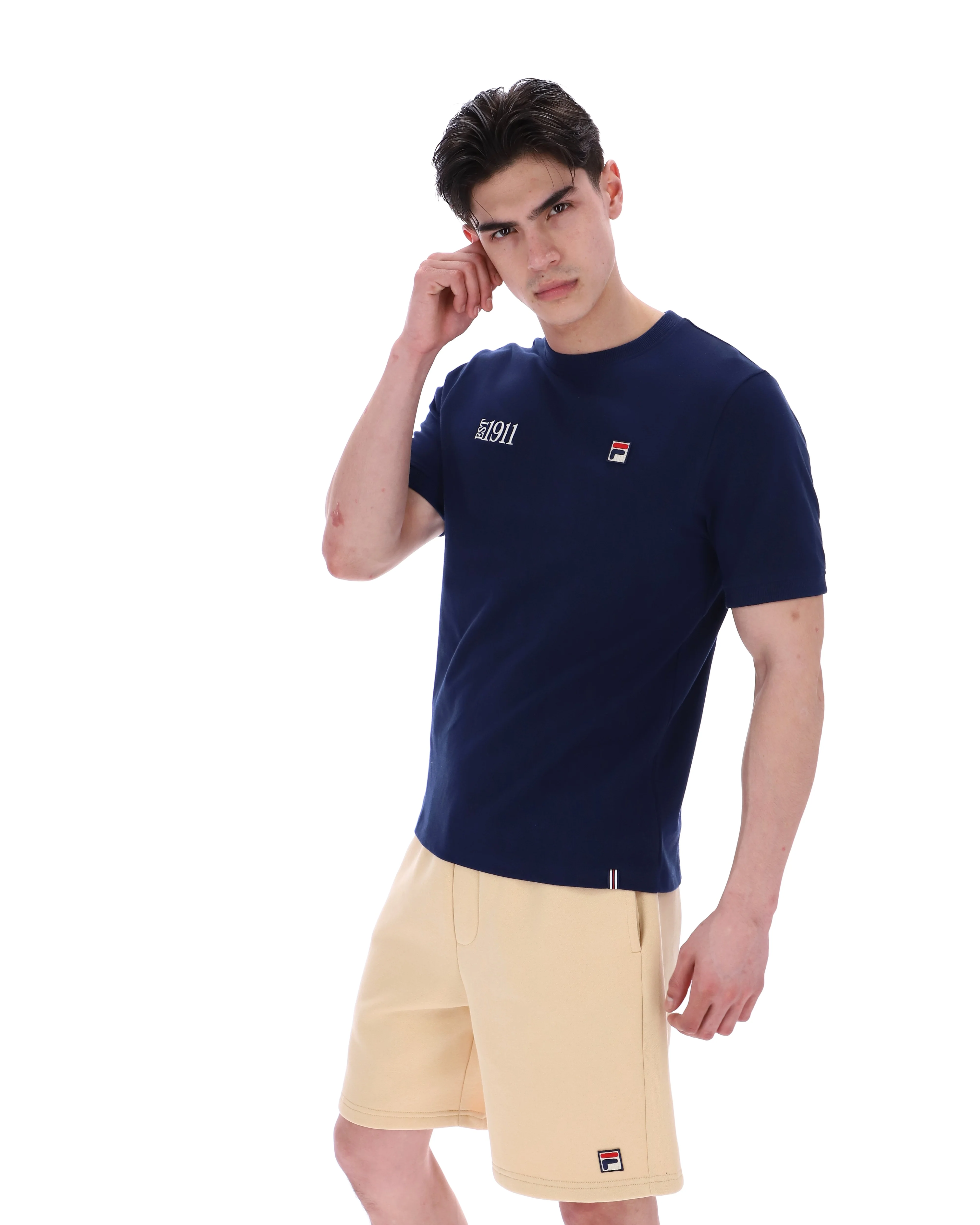 Fila Navy Silvio Simple Tee - Image 3