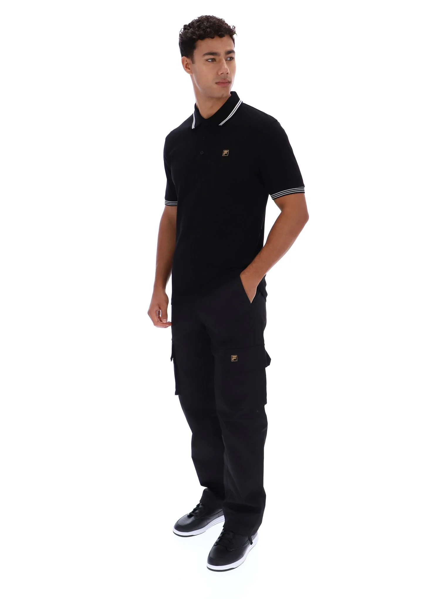 Black Soren 2 Polo Shirt with Tipping - Image 4