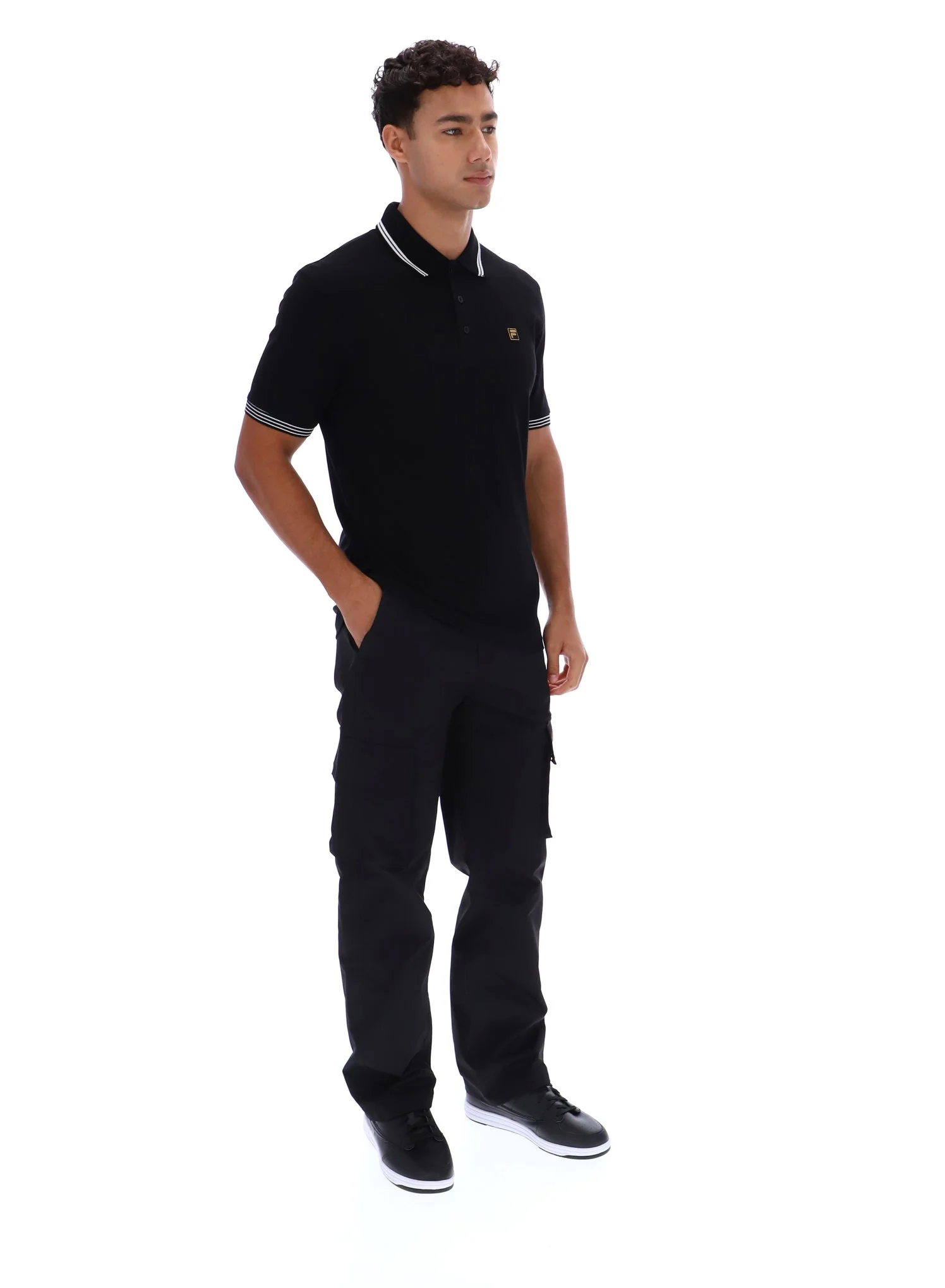Black Soren 2 Polo Shirt with Tipping - Image 5